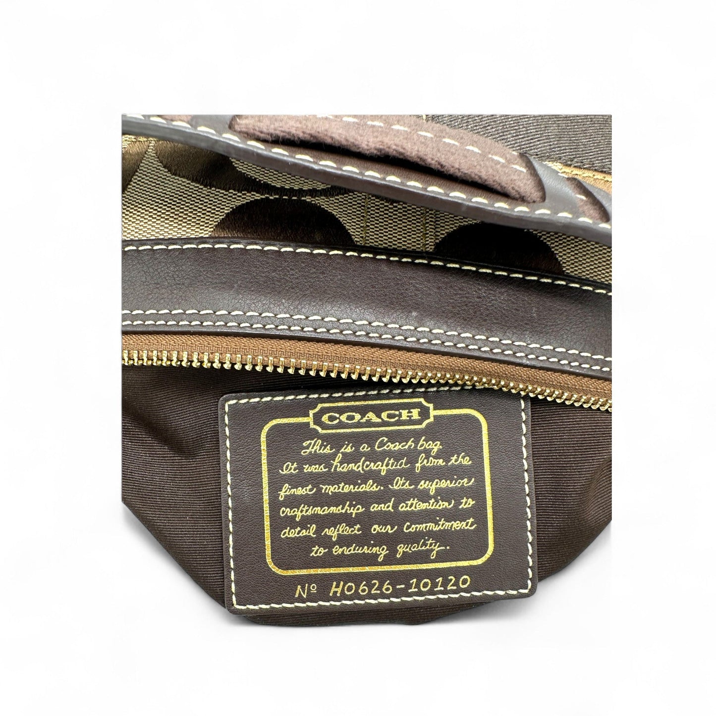 Vintage Coach 10120 Signature Monogram Shoulder Bag - Thanks it's Vintage