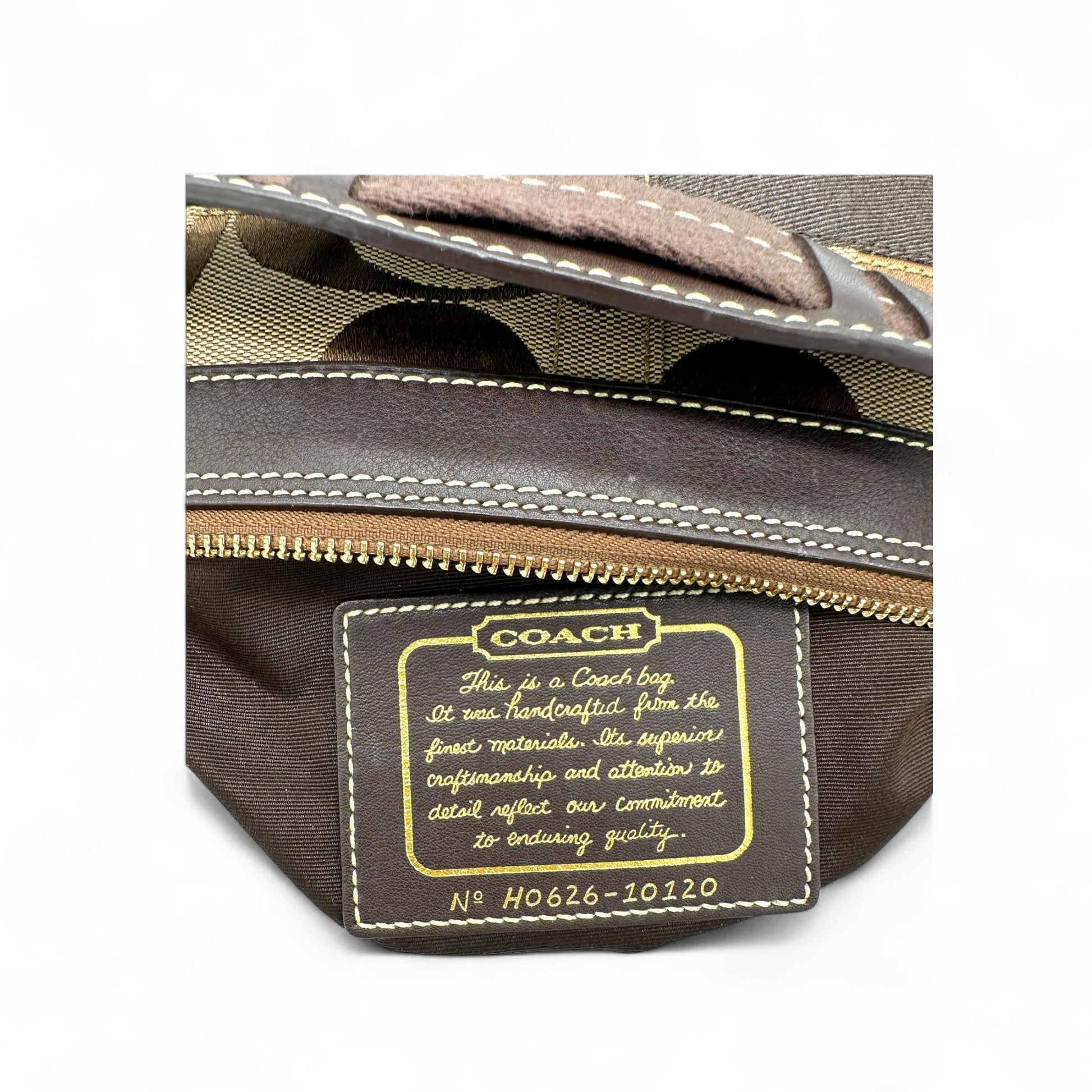 Vintage Coach 10120 Signature Monogram Shoulder Bag - Thanks it's Vintage