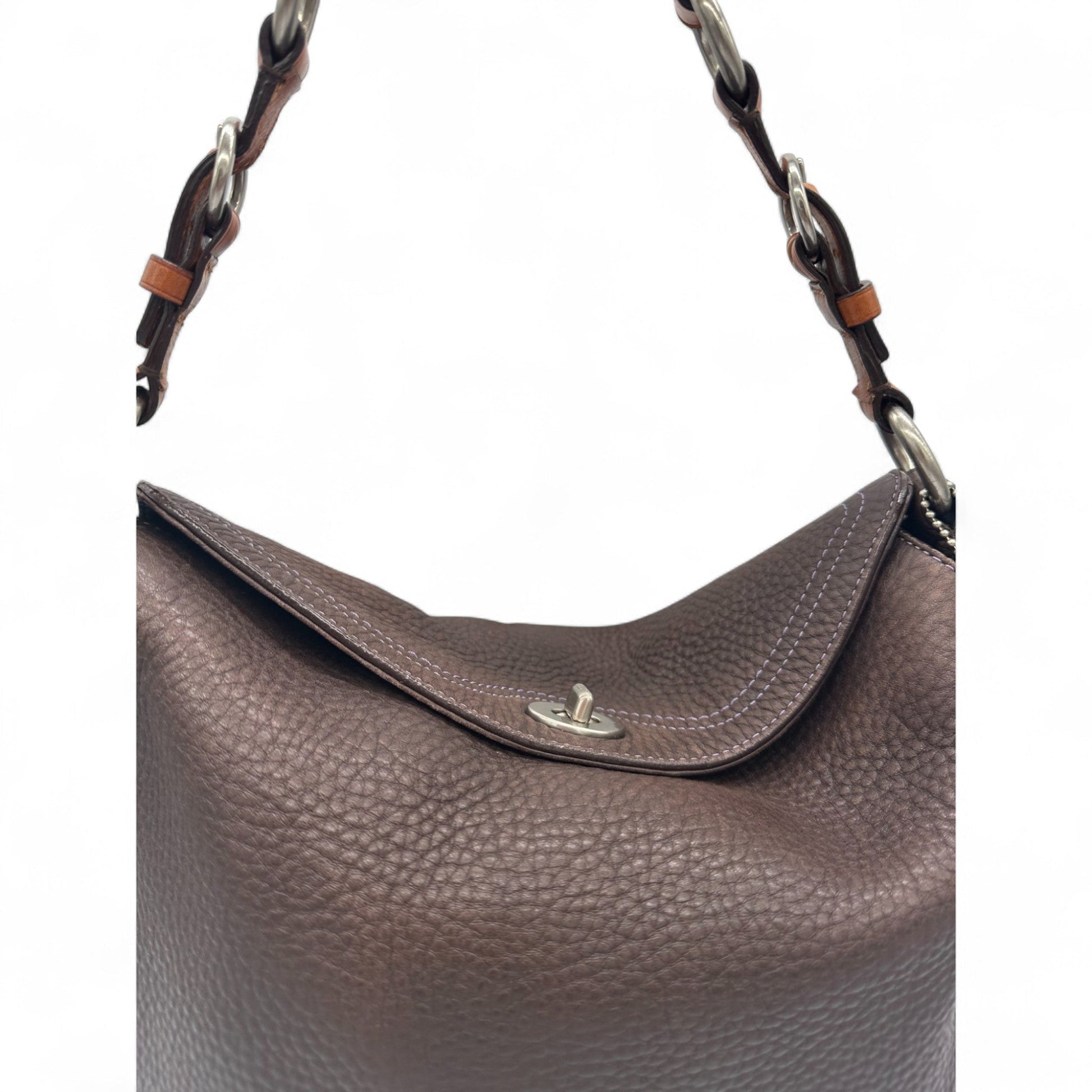 Vintage Coach 10132 Turnlock Leather Shoulder Bag - Thanks it's Vintage