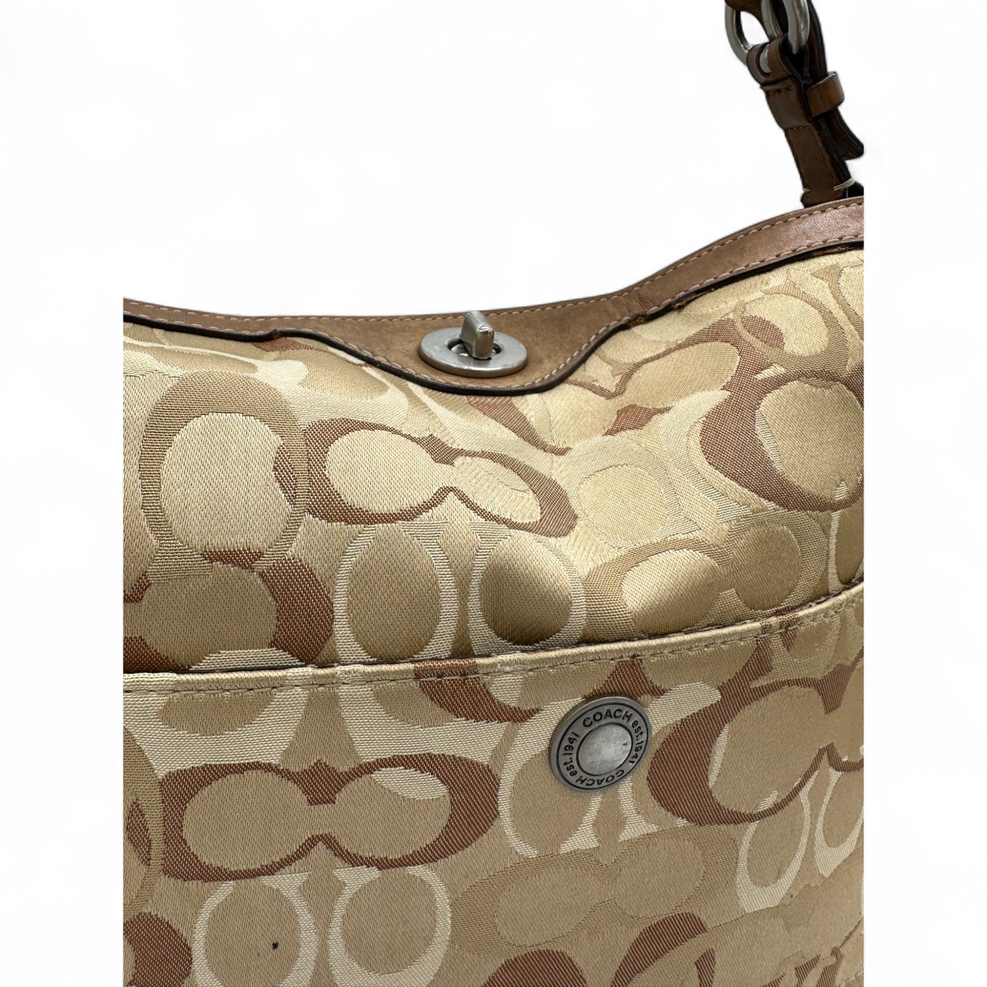 Vintage Coach 10143 Turnlock Large Shoulder Bag - Thanks it's Vintage