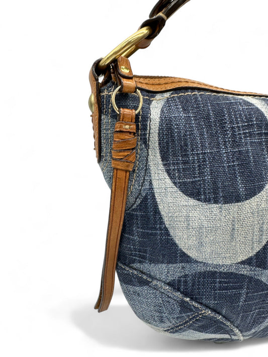 Vintage Coach 10190 Denim Monogram Hobo Shoulder Bag Y2K - Thanks it's Vintage