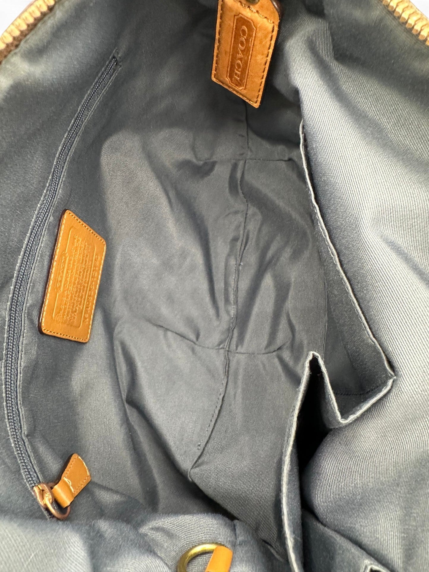 Vintage Coach 10190 Denim Monogram Hobo Shoulder Bag Y2K - Thanks it's Vintage