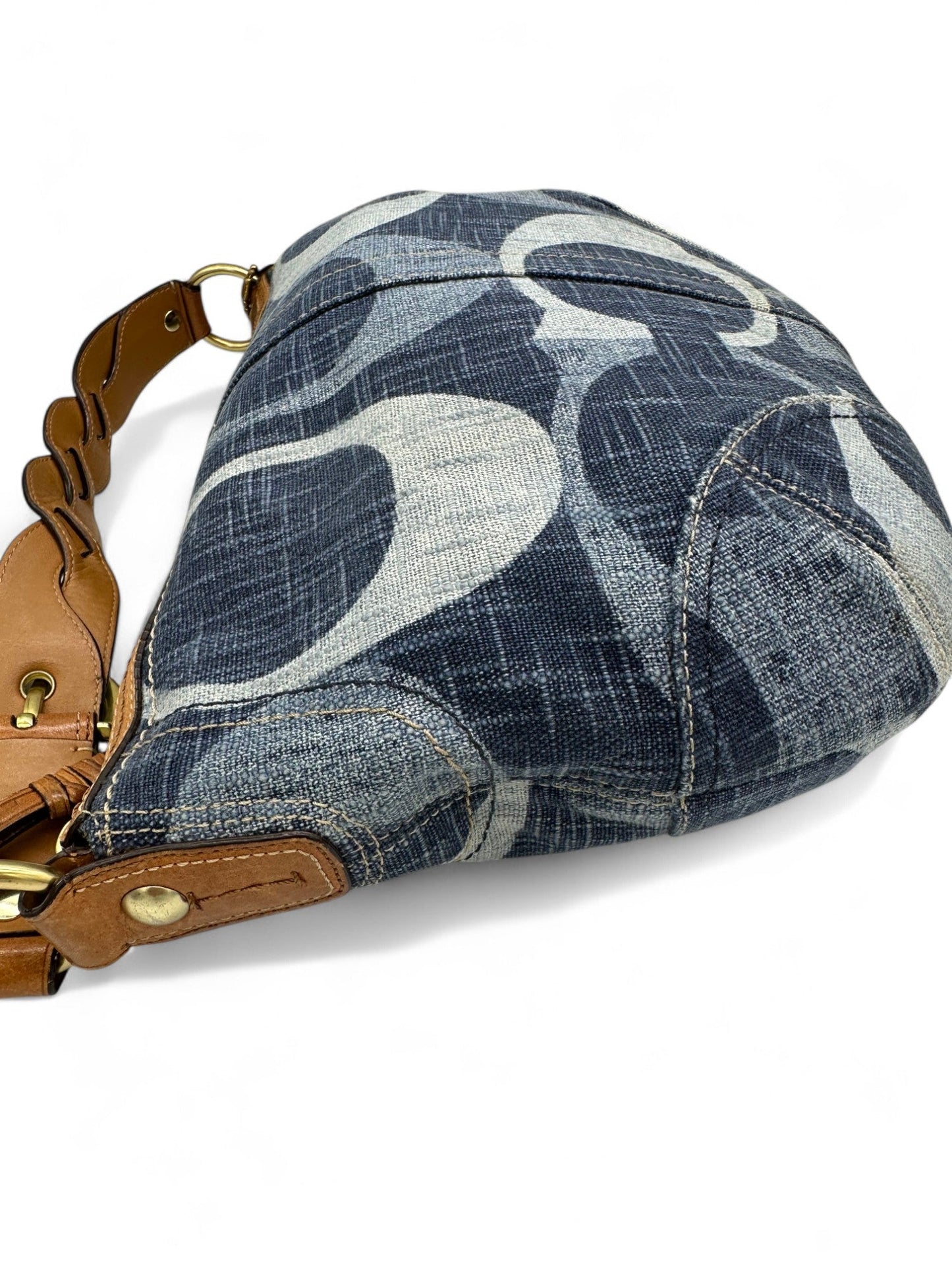 Vintage Coach 10190 Denim Monogram Hobo Shoulder Bag Y2K - Thanks it's Vintage