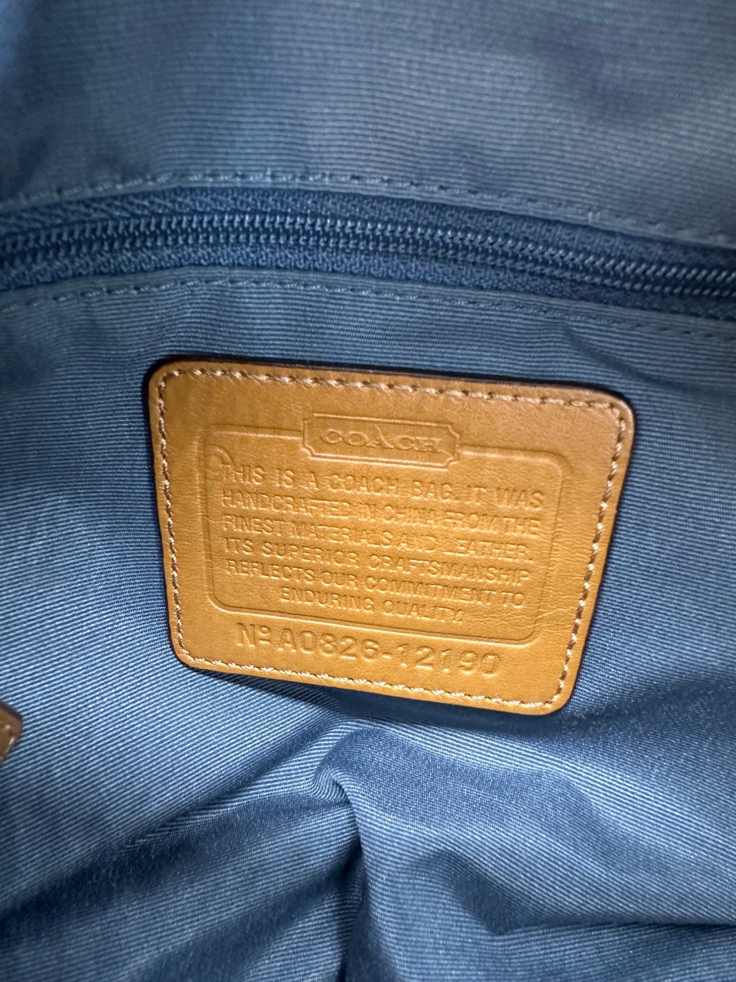 Vintage Coach 10190 Denim Monogram Hobo Shoulder Bag Y2K - Thanks it's Vintage