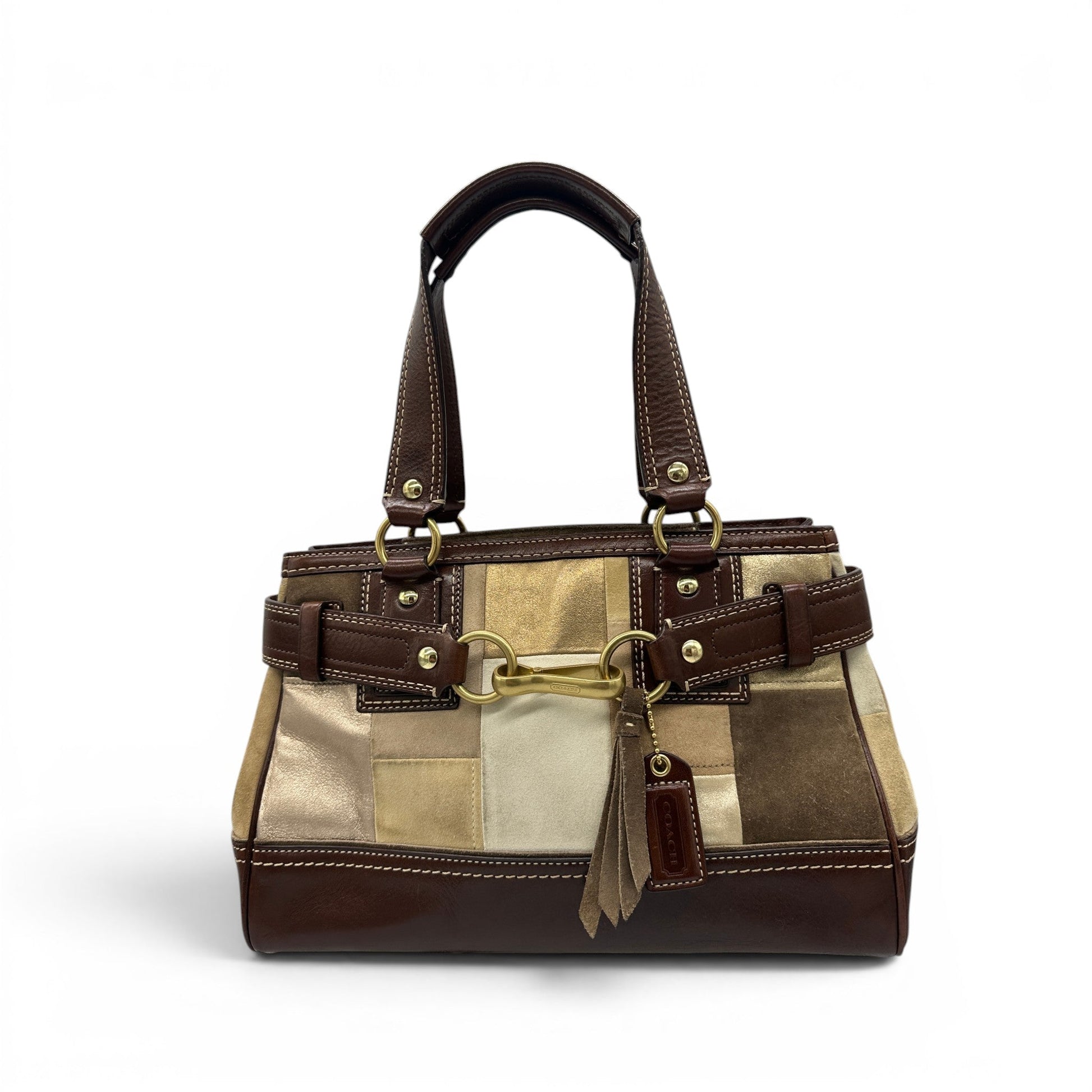 Vintage Coach 10299 Patchwork Hampton Clip Handbag - Thanks it's Vintage