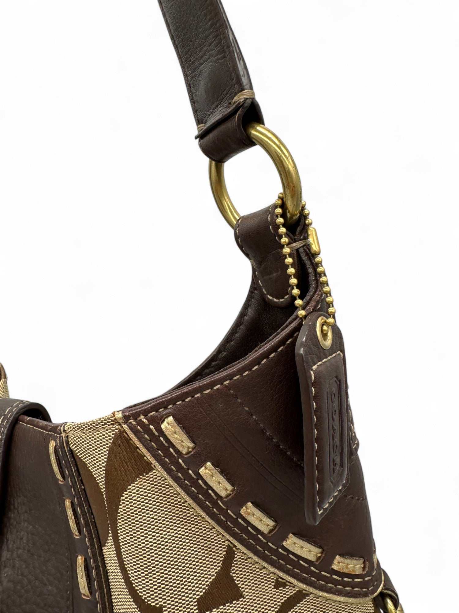 coach hobo signature handbag Studded 【公式通販】