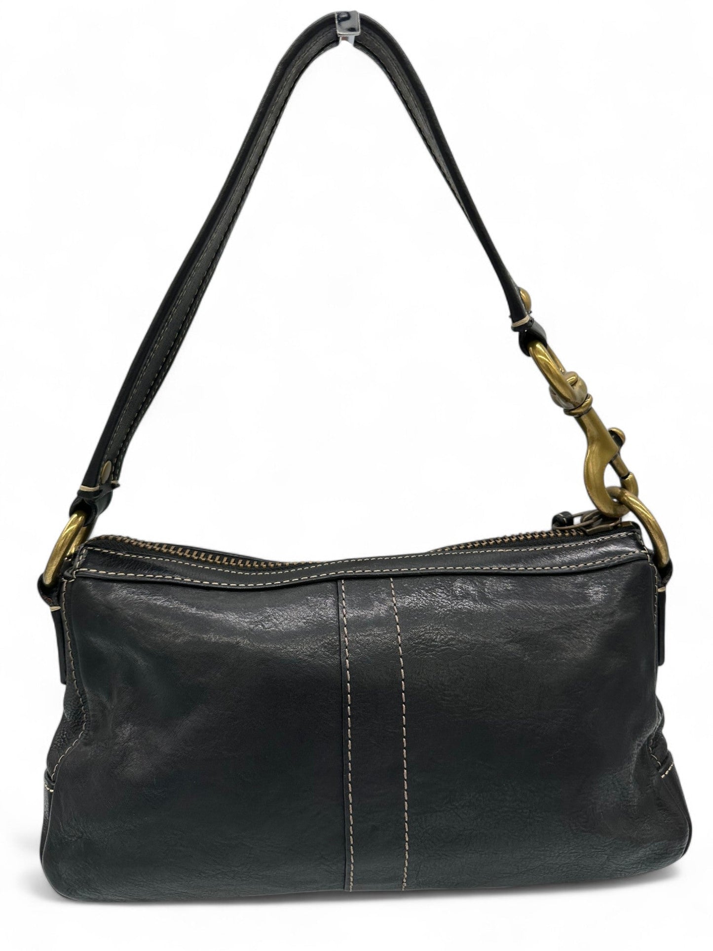 Vintage Coach 10326 Leigh Legacy Turnlock Shoulder Bag Black Leather - Thanks it's Vintage