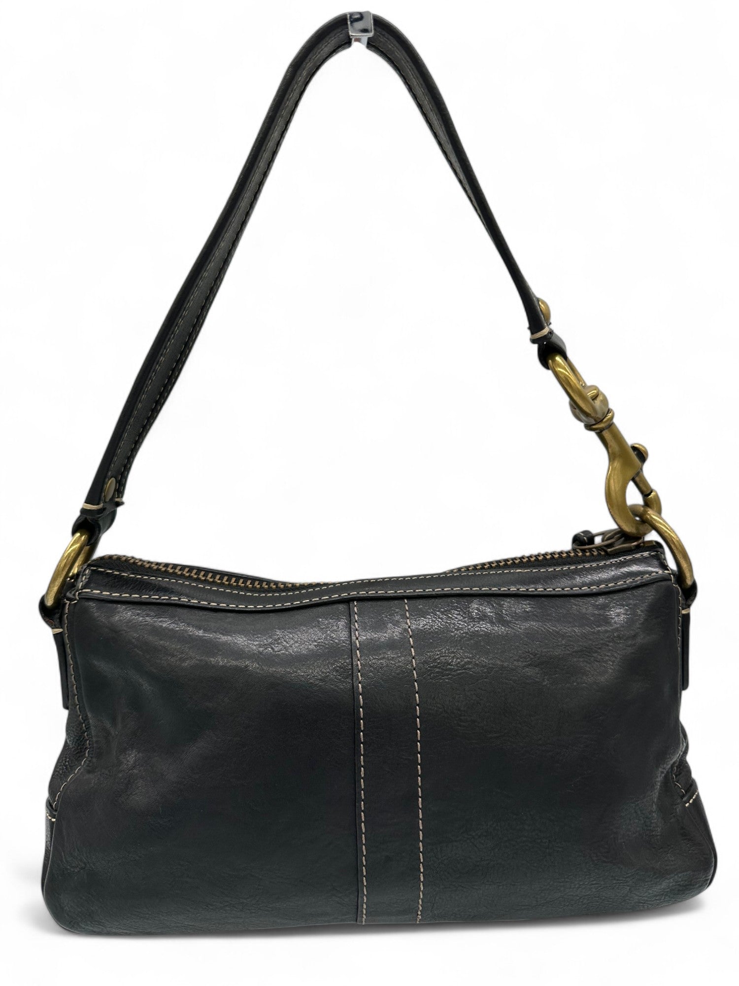 Vintage Coach 10326 Leigh Legacy Turnlock Shoulder Bag Black Leather - Thanks it's Vintage