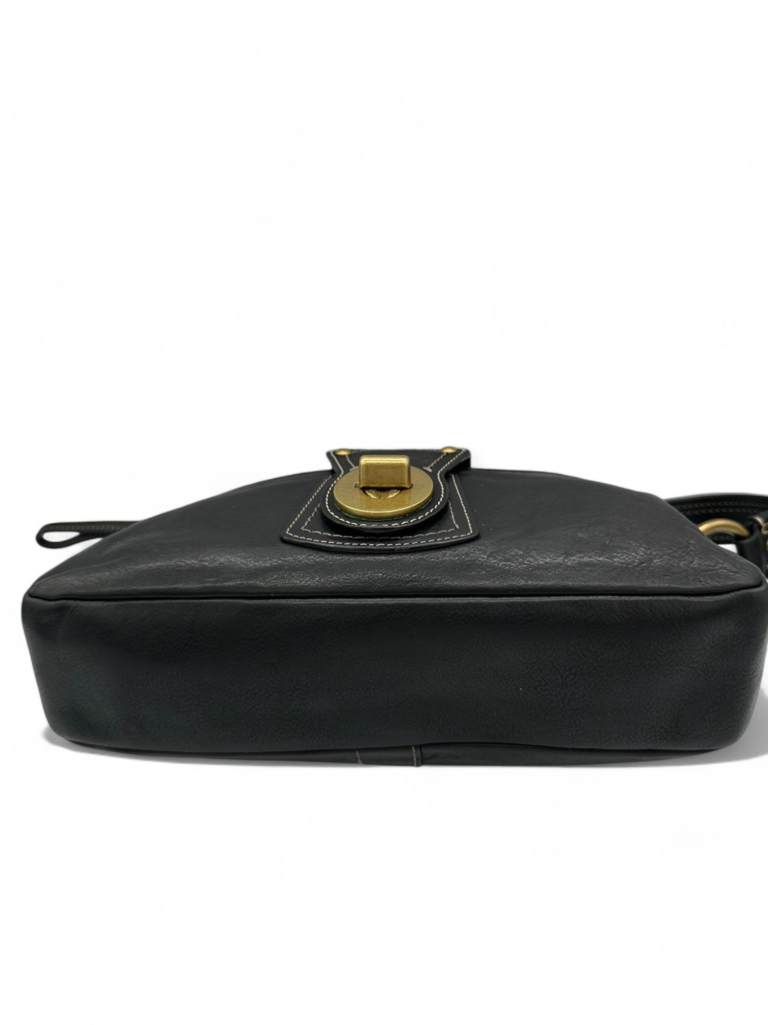 Vintage Coach 10326 Leigh Legacy Turnlock Shoulder Bag Black Leather - Thanks it's Vintage