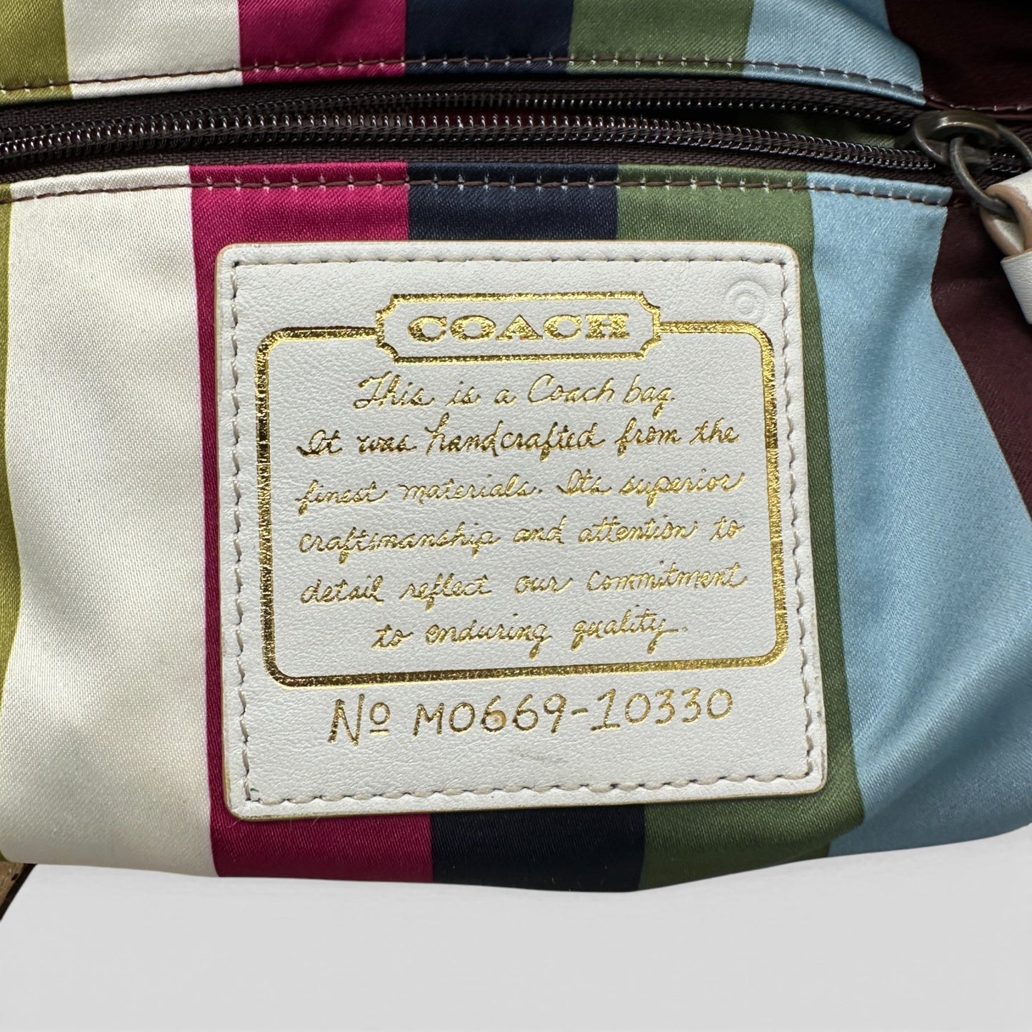 Vintage Coach 10330 Limited Edition 65th Anniversary Legacy Handbag - Thanks it's Vintage