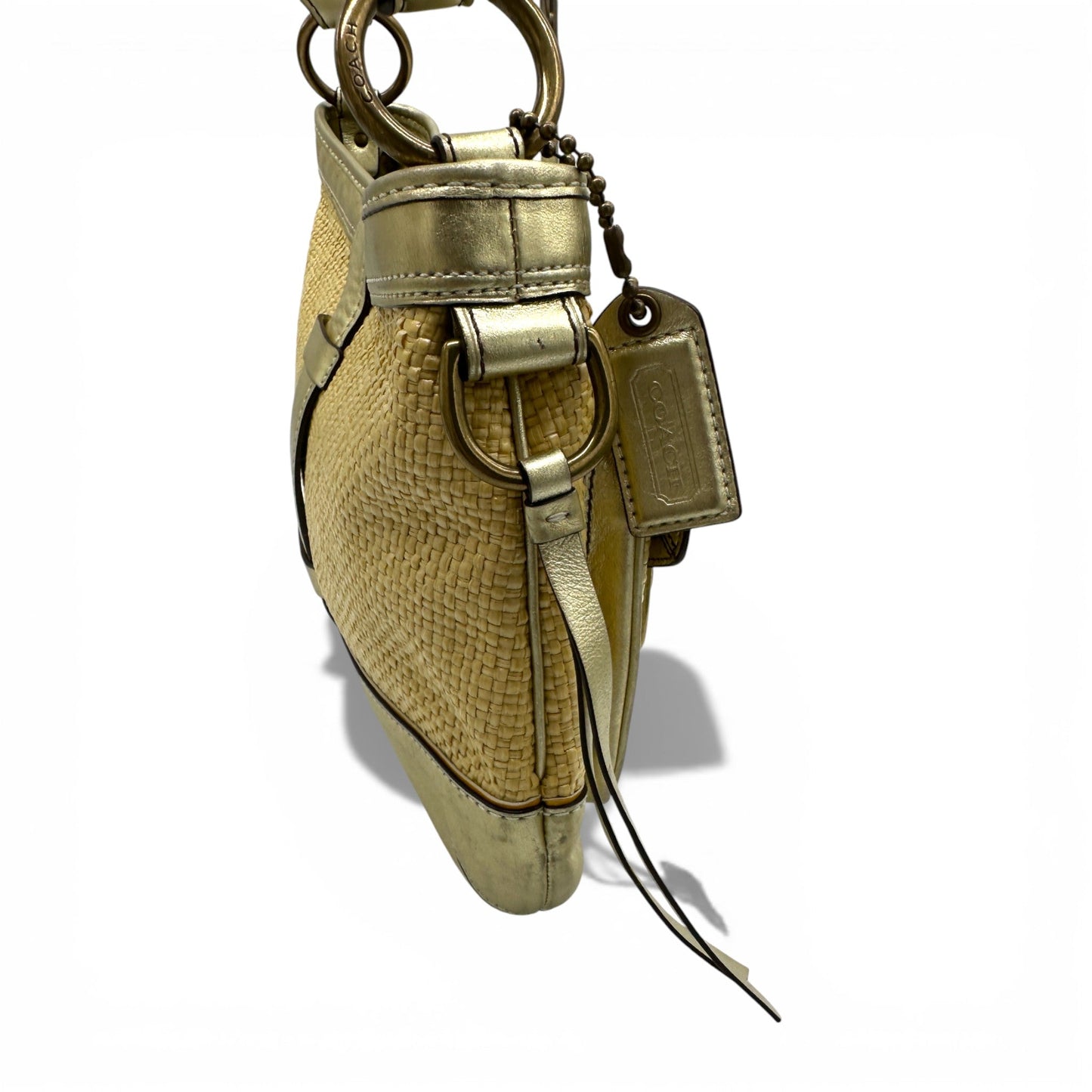 Vintage Coach 105 Rare Legacy Straw Shoulder Bag - Thanks it's Vintage