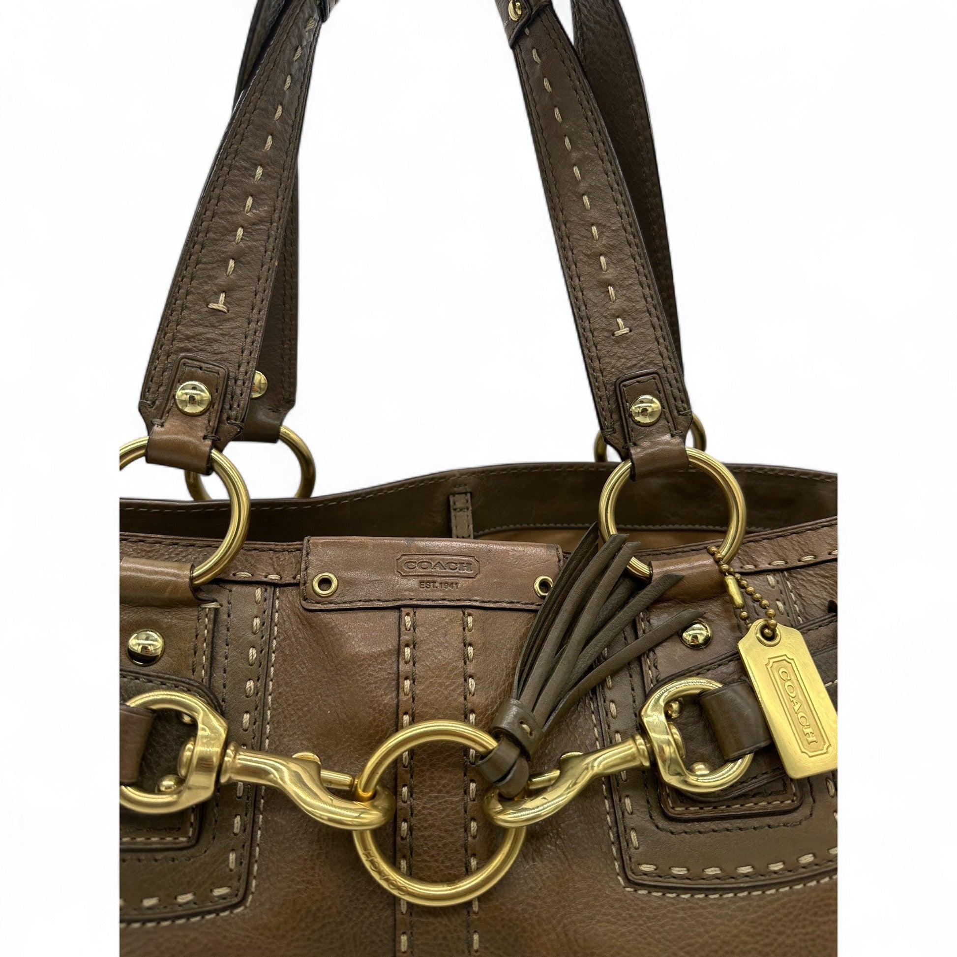 Vintage Coach 10557 Hampton Clip Handbag - Thanks it's Vintage