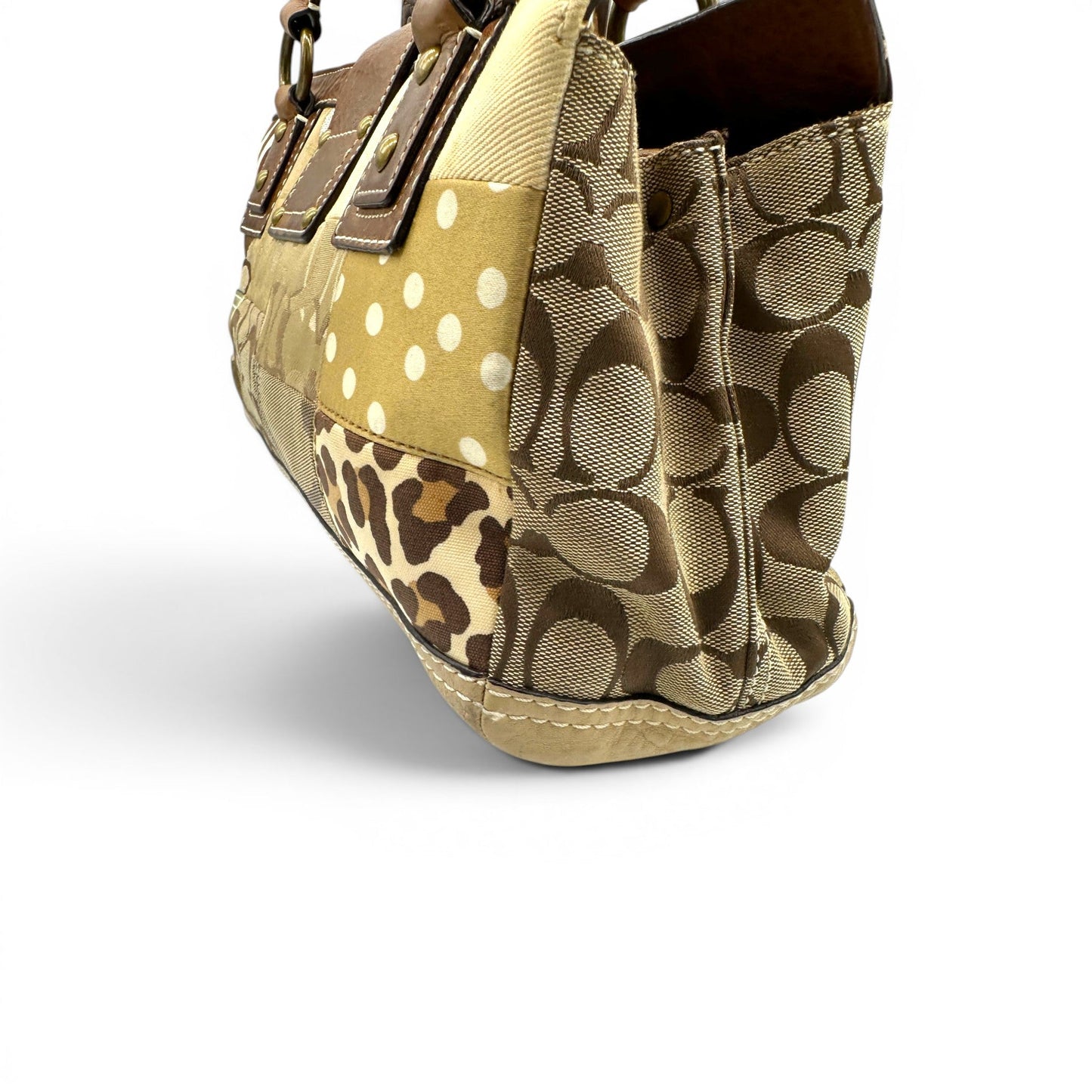 Vintage Coach 10816 Patchwork Turnlock Handbag - Thanks it's Vintage