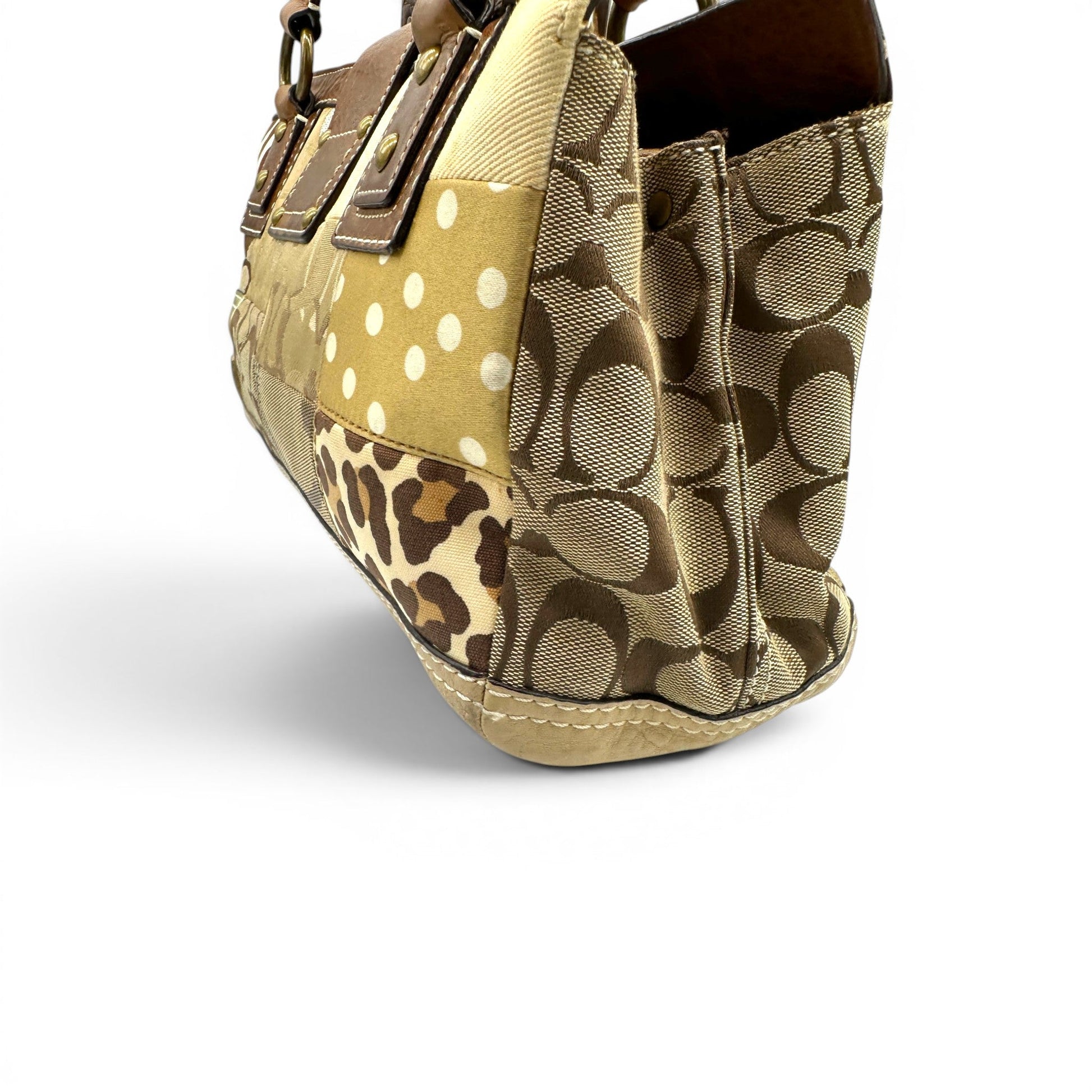 Vintage Coach 10816 Patchwork Turnlock Handbag - Thanks it's Vintage