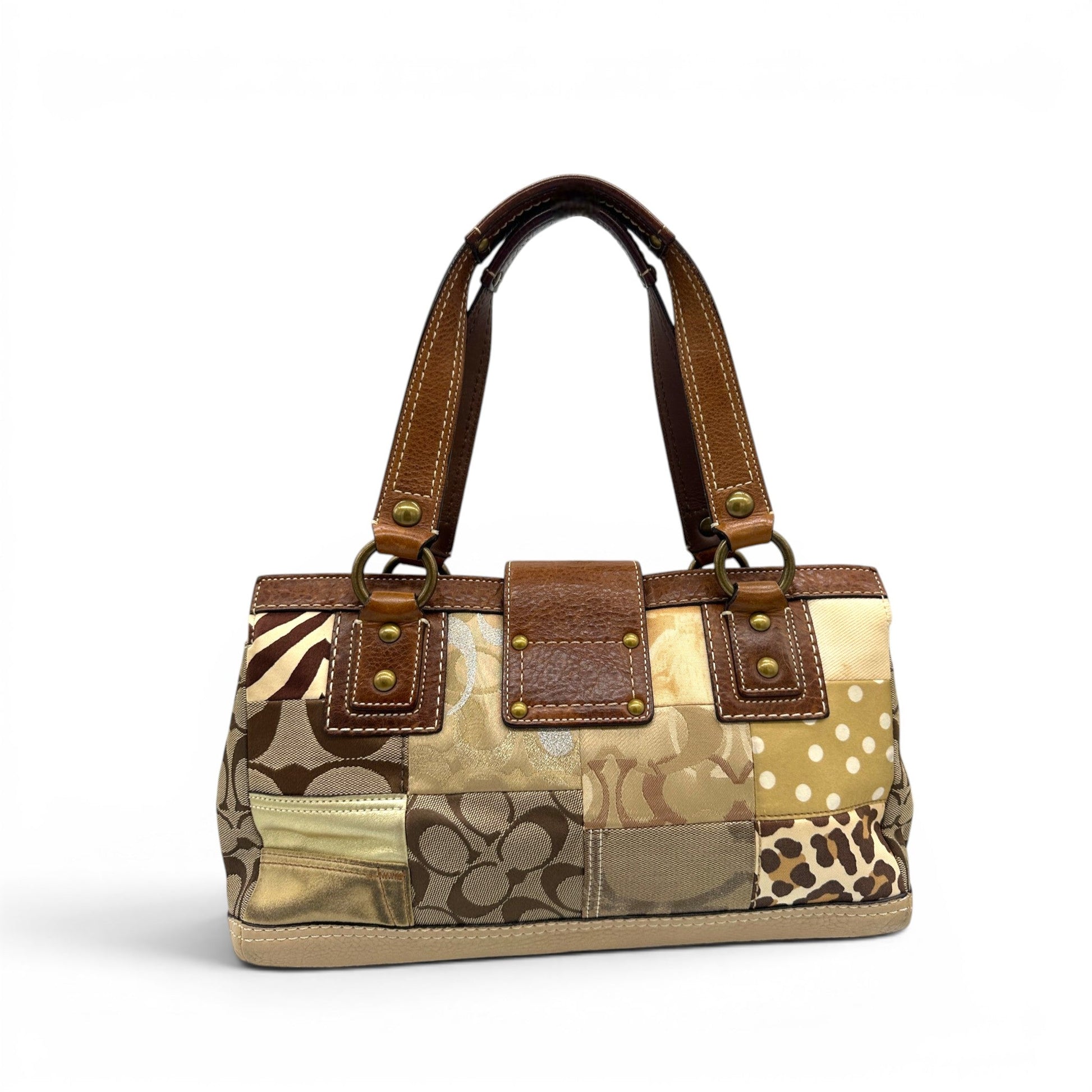 Vintage Coach 10816 Patchwork Turnlock Handbag - Thanks it's Vintage