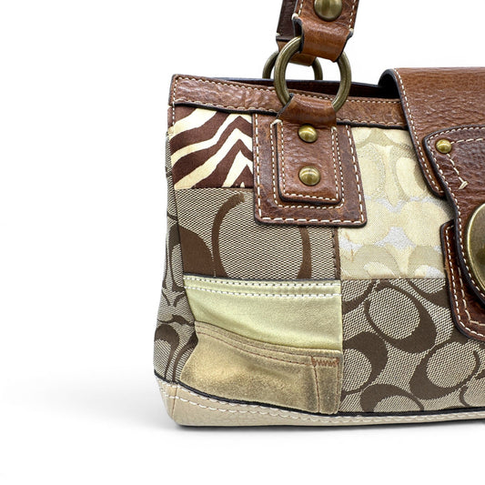 Vintage Coach 10816 Patchwork Turnlock Handbag - Thanks it's Vintage