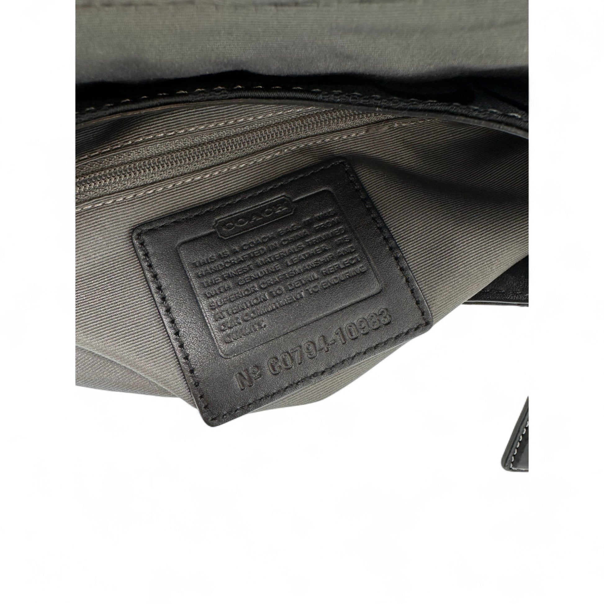 Vintage Coach 10983 Black Leather Turnlock Shoulder Bag - Thanks it's Vintage