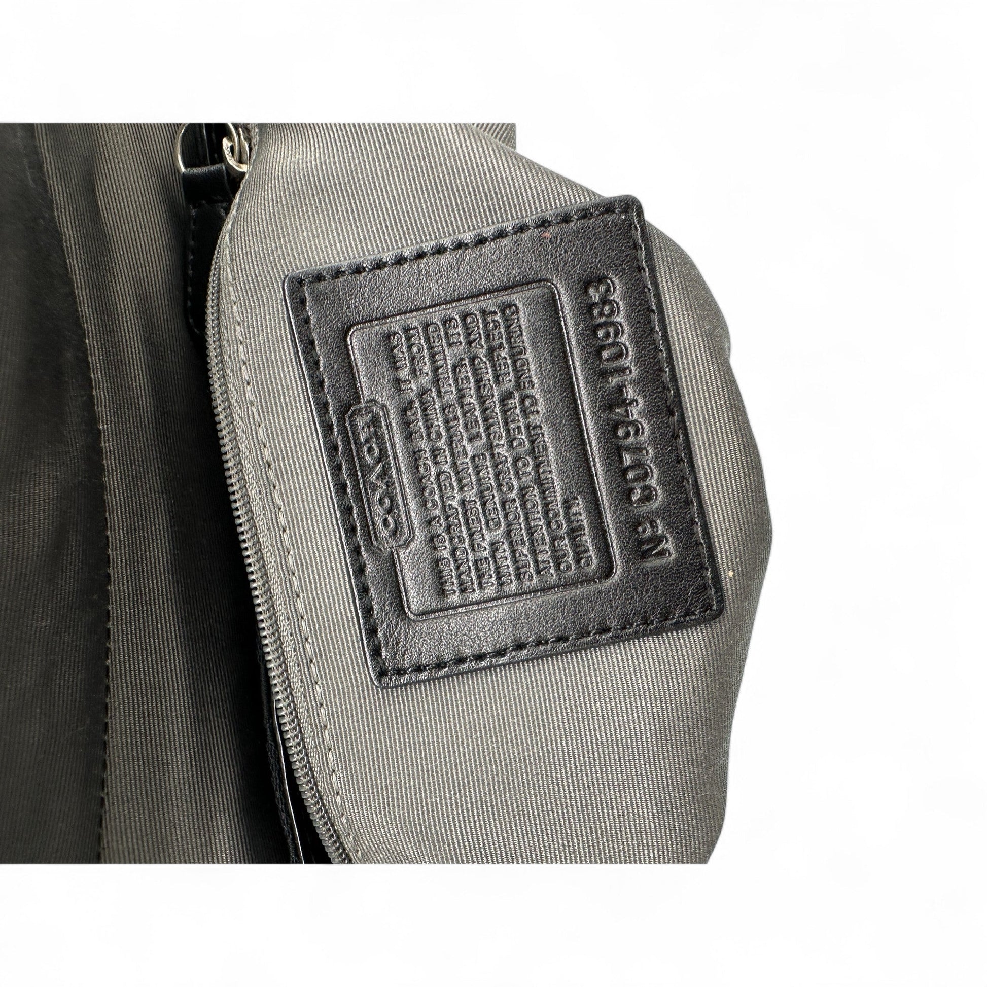 Vintage Coach 10983 Black Monogram Turnlock Shoulder Bag - Thanks it's Vintage