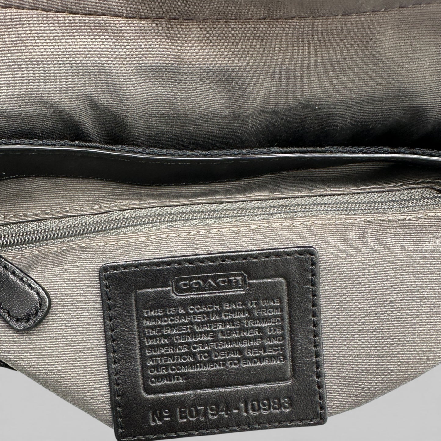 Vintage Coach 10983 Black Monogram Turnlock Shoulder Bag - Thanks it's Vintage