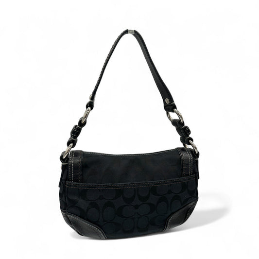 Vintage Coach 10983 Black Monogram Turnlock Shoulder Bag - Thanks it's Vintage