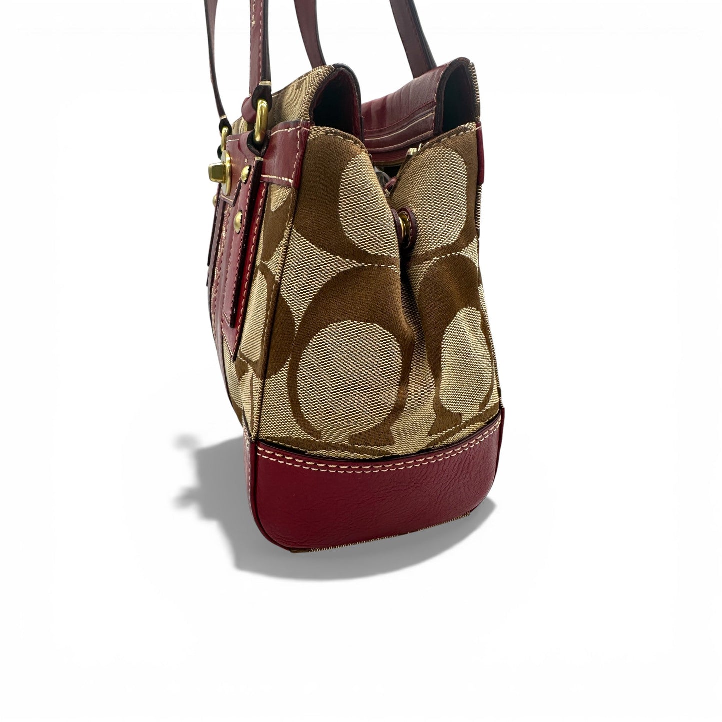 Vintage Coach 11071 Turnlock Monogram Handbag - Thanks it's Vintage