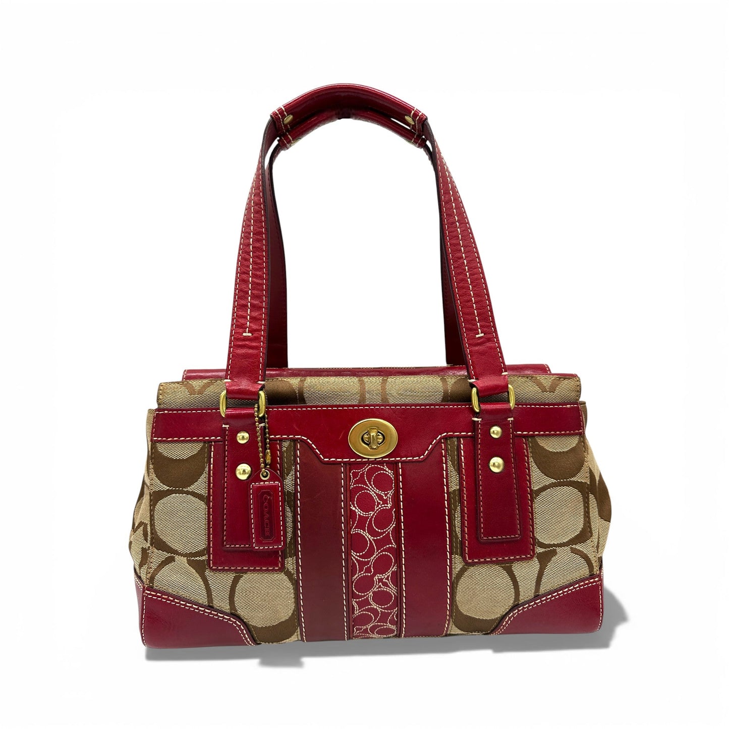 Vintage Coach 11071 Turnlock Monogram Handbag - Thanks it's Vintage