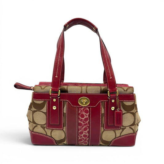 Vintage Coach 11071 Turnlock Monogram Handbag - Thanks it's Vintage