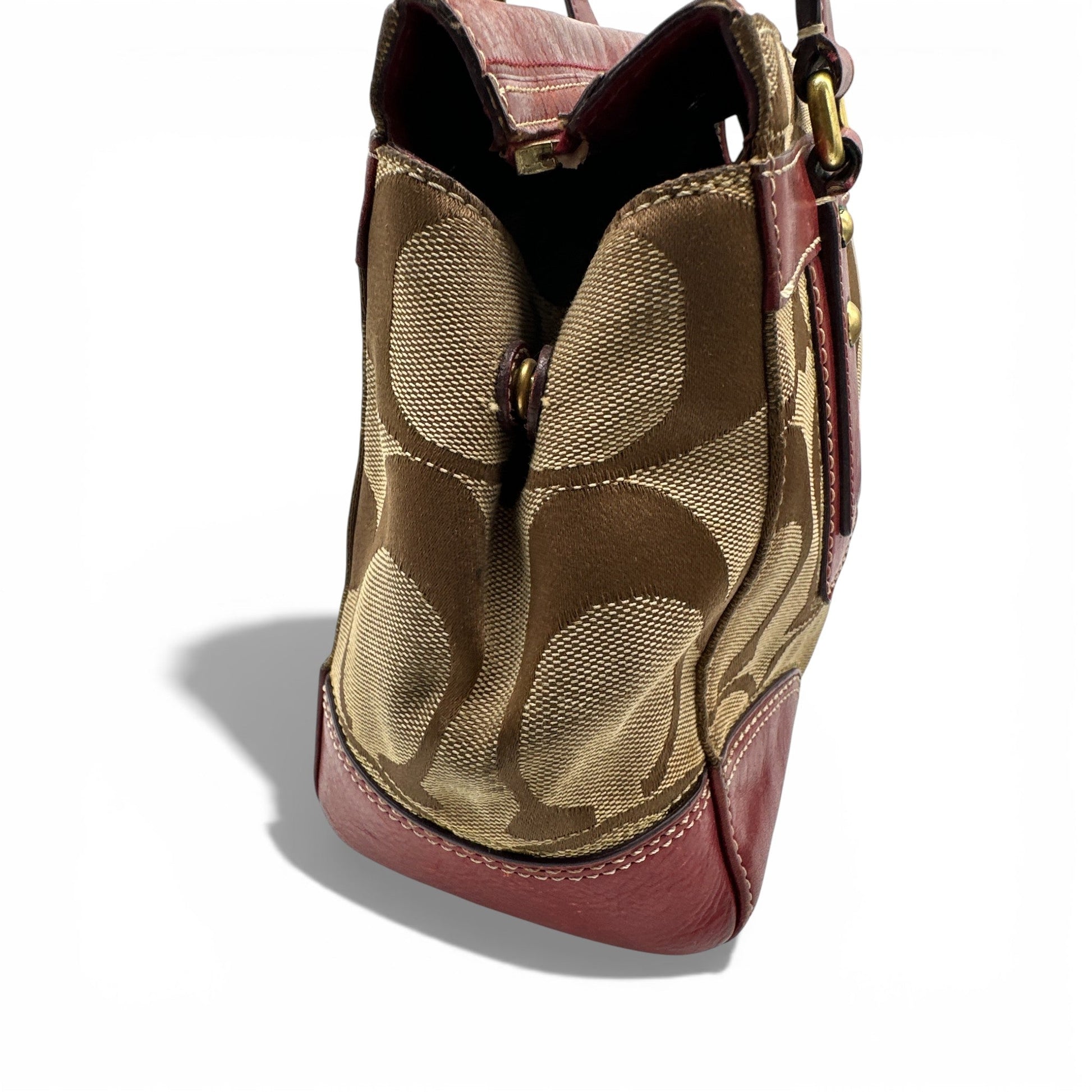 Vintage Coach 11071 Turnlock Monogram Handbag - Thanks it's Vintage