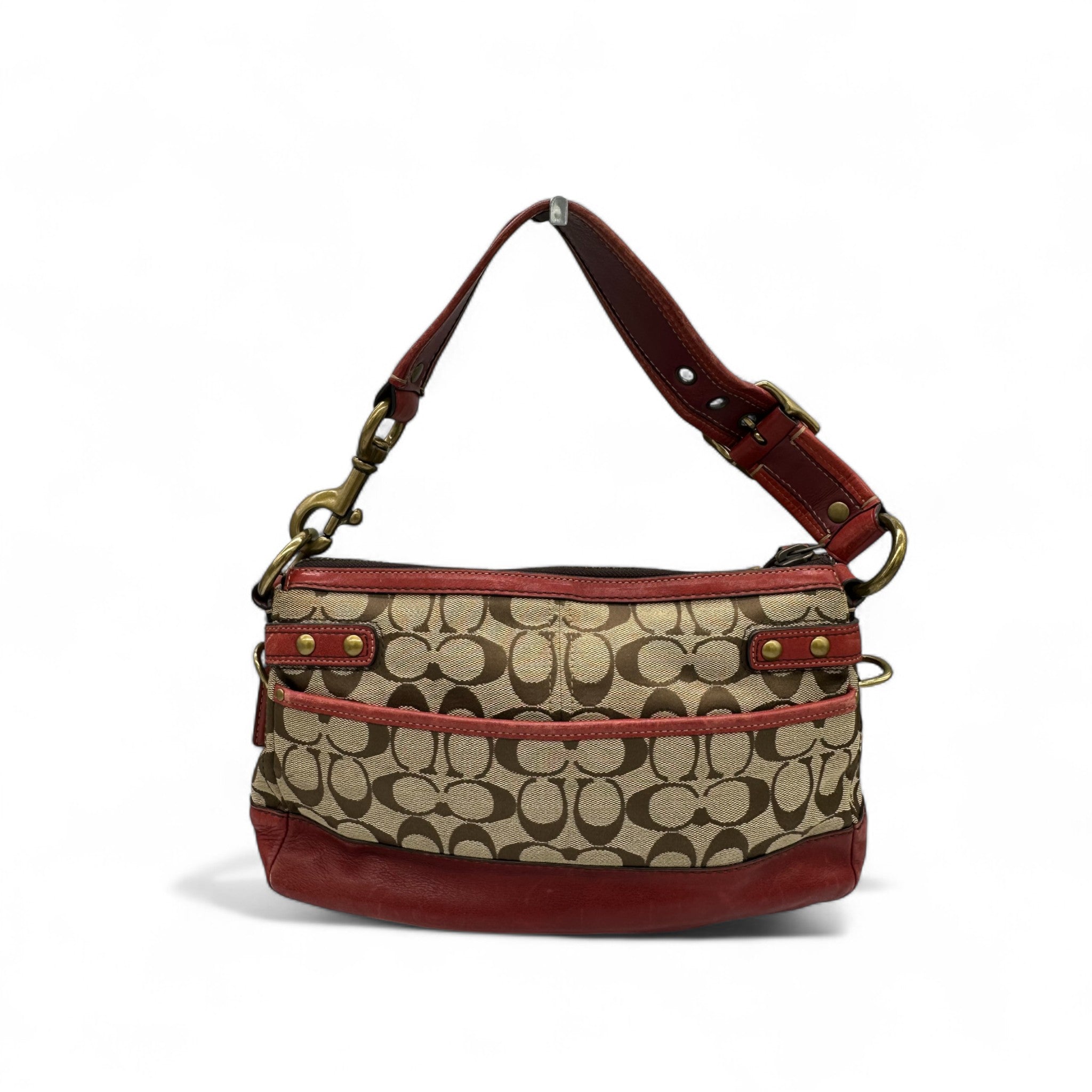 COACH ボディバッグ ブラウン Vintage Coach 11140 Turnlock Legacy Shoulder Bag – Thanks it's Vintage