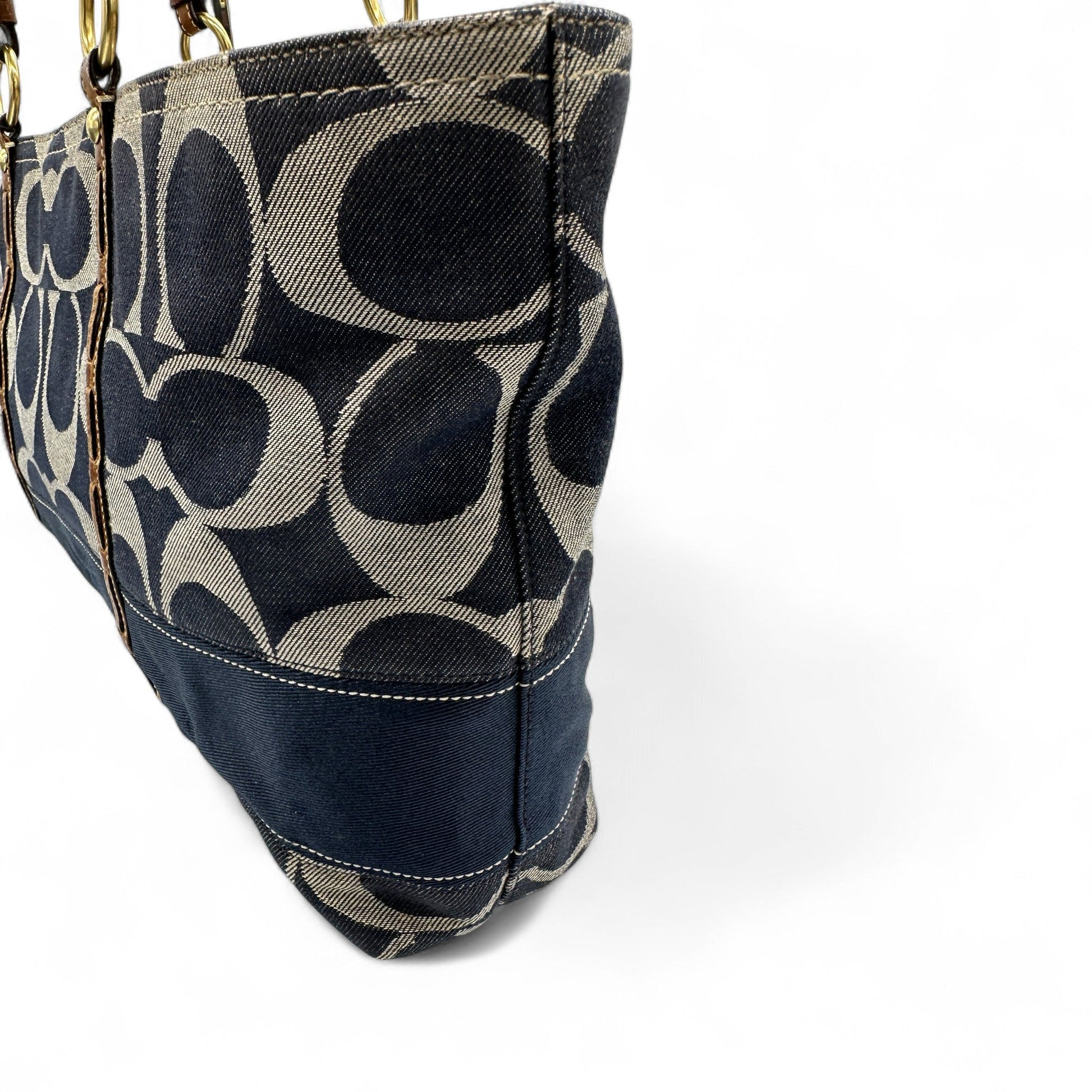 Vintage Coach 11180 Denim Tote Shoulder Bag - Thanks it's Vintage