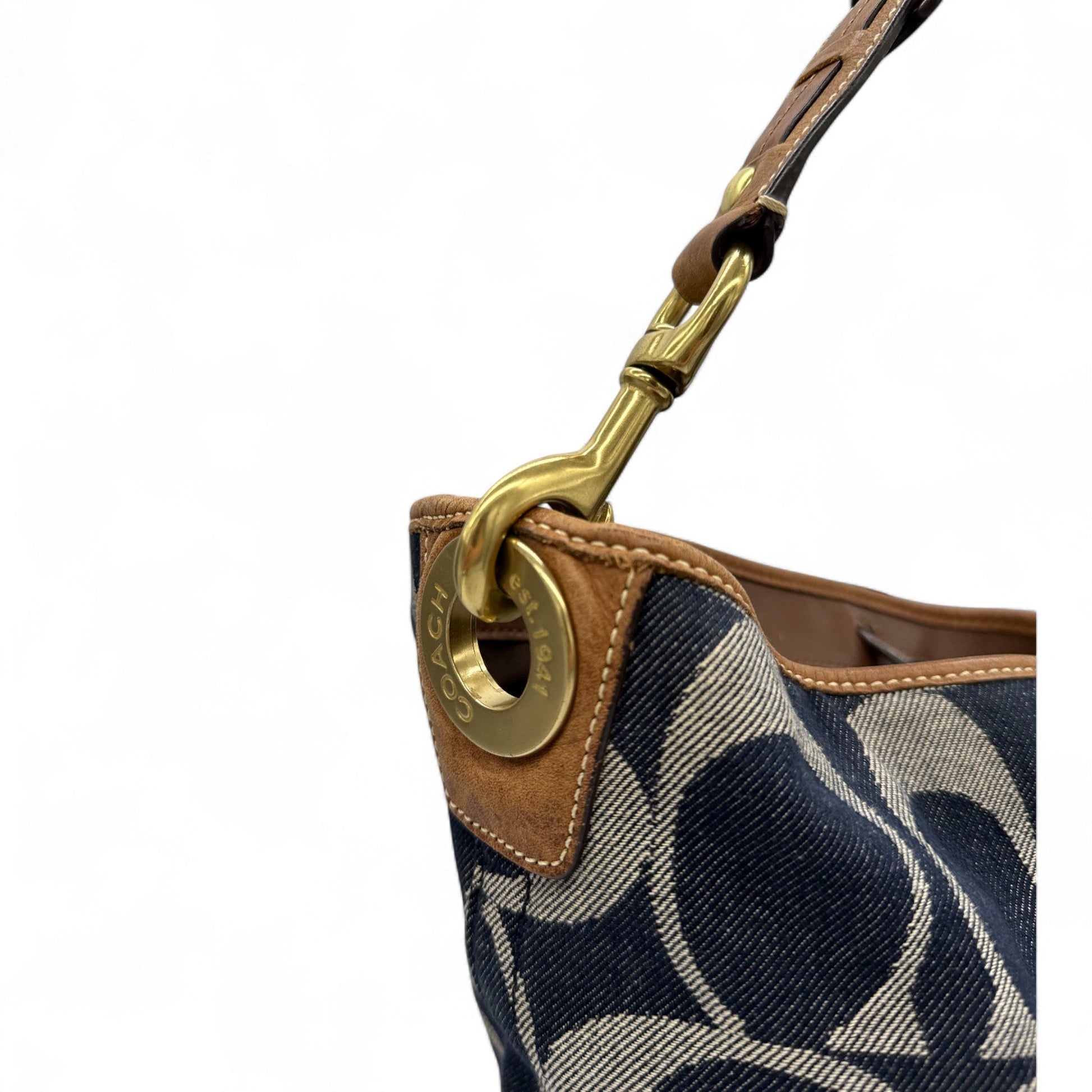 Vintage Coach 11182 Denim Hobo Shoulder Bag - Thanks it's Vintage