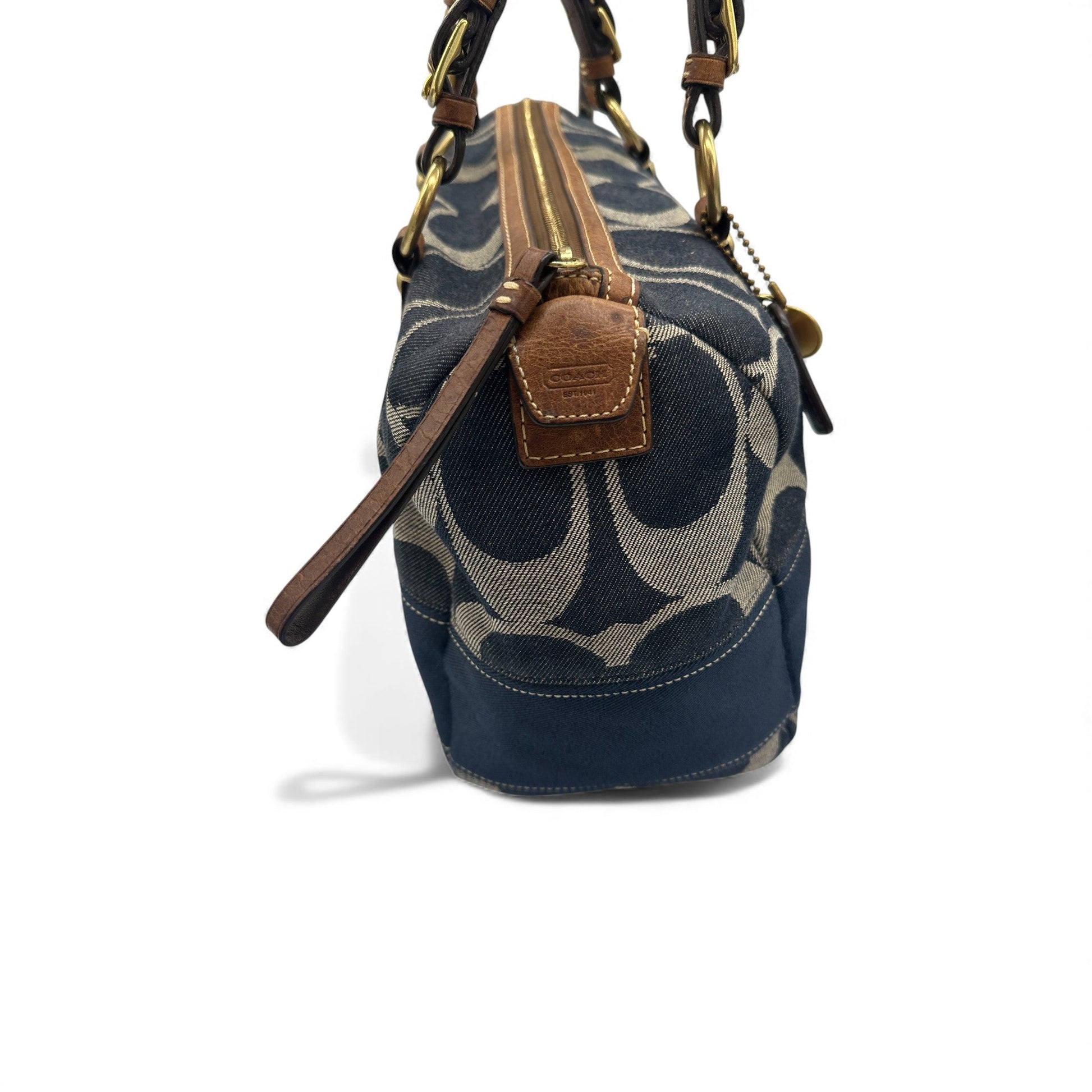 Vintage Coach 11183 Denim Boston Shoulder Bag - Thanks it's Vintage