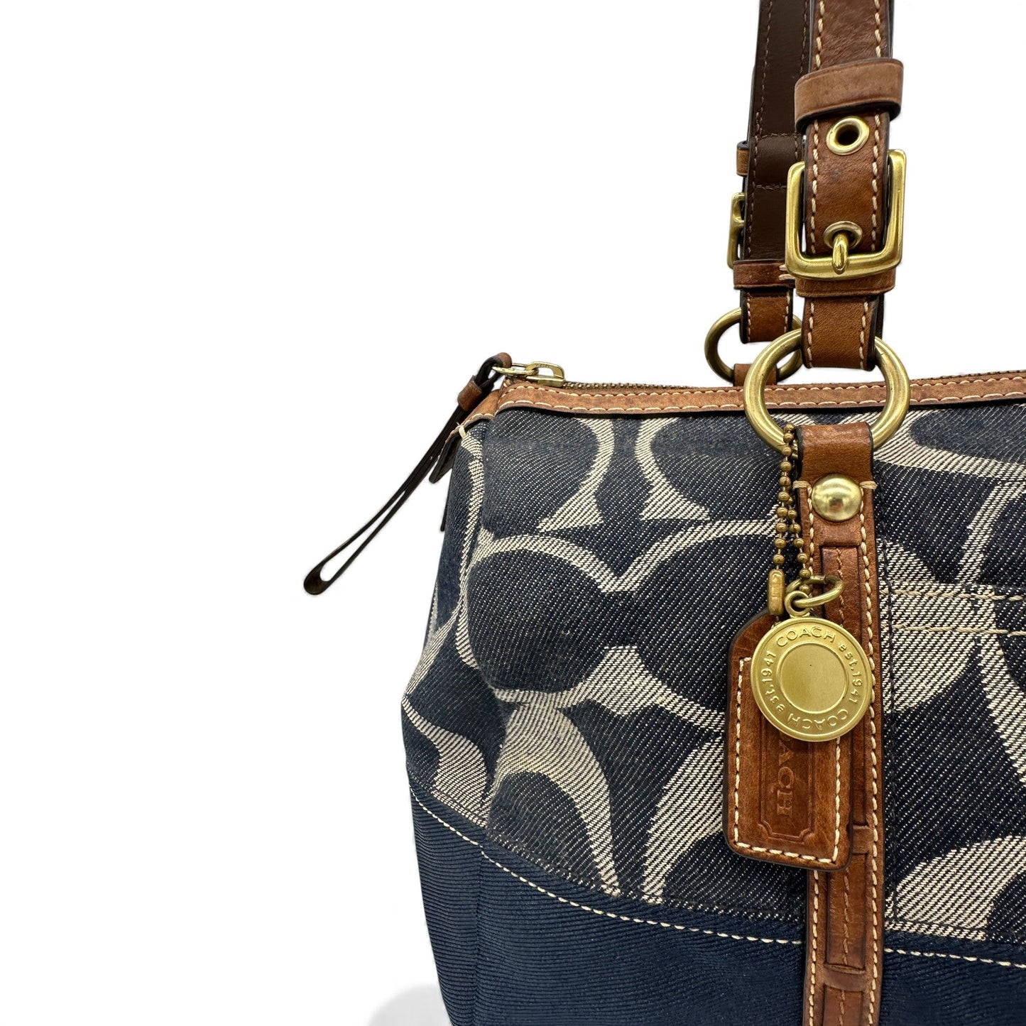 Vintage Coach 11183 Denim Boston Shoulder Bag - Thanks it's Vintage