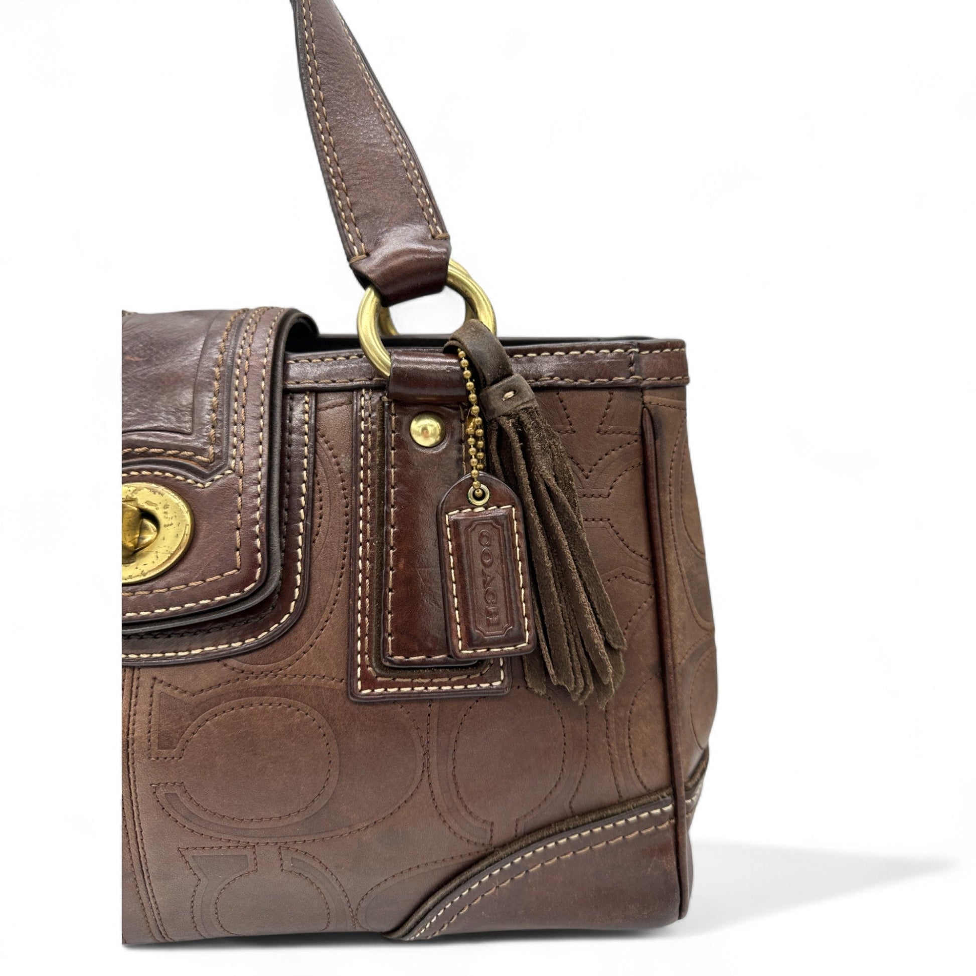 Vintage Coach 11330 Hamptons Turnlock Shoulder Bag - Thanks it's Vintage