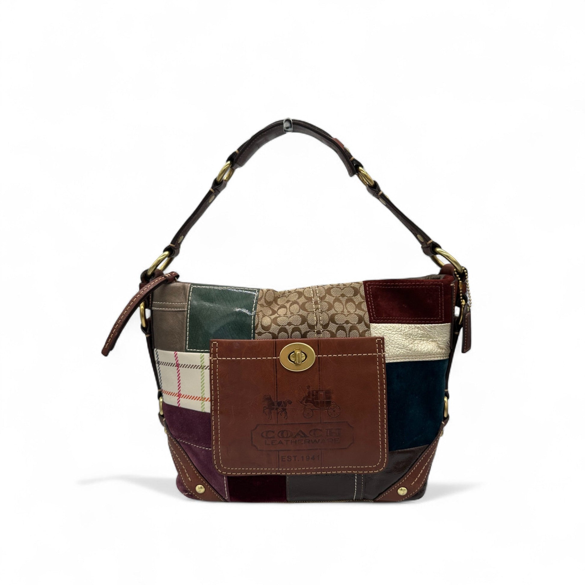 coach backpack patchwork Vintage Coach 11466 Patchwork Legacy Carly Shoulder Bag – Thanks it's Vintage