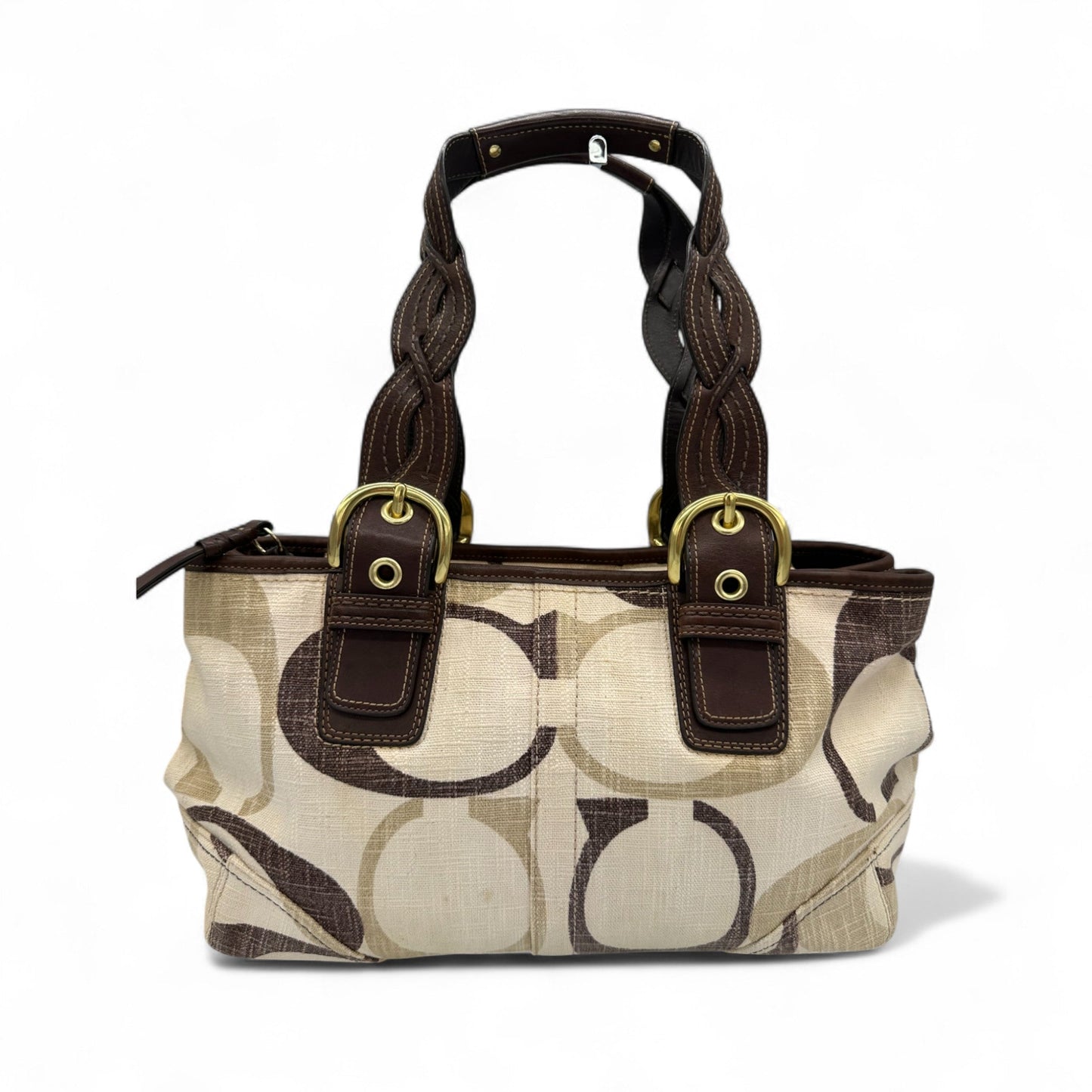 Vintage Coach 12195 Soho Brown Optic Monogram Shoulder Bag - Thanks it's Vintage