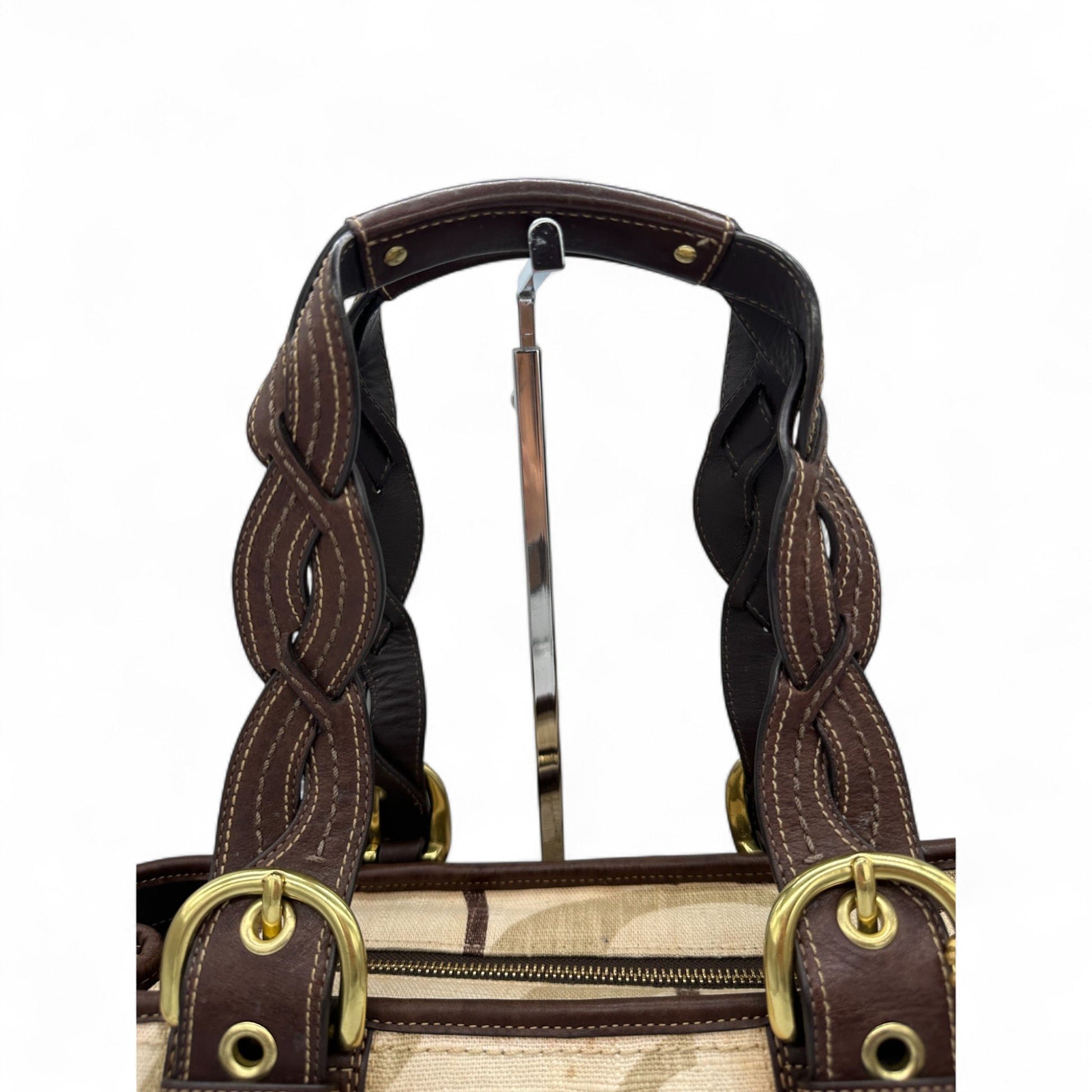 Vintage Coach 12195 Soho Brown Optic Monogram Shoulder Bag - Thanks it's Vintage