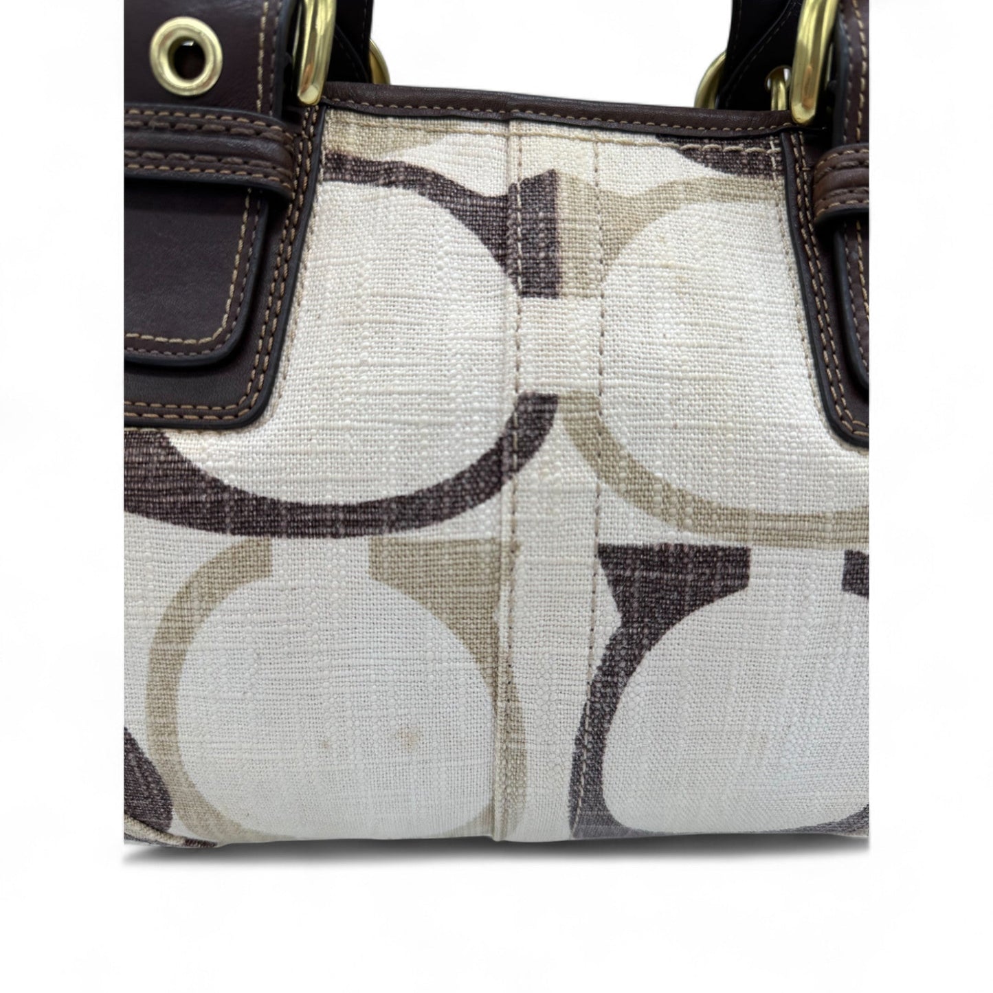 Vintage Coach 12195 Soho Brown Optic Monogram Shoulder Bag - Thanks it's Vintage