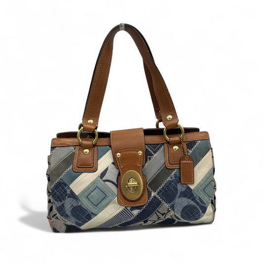Vintage Coach 12216 Denim Patchwork Turnlock handbag - Thanks it's Vintage