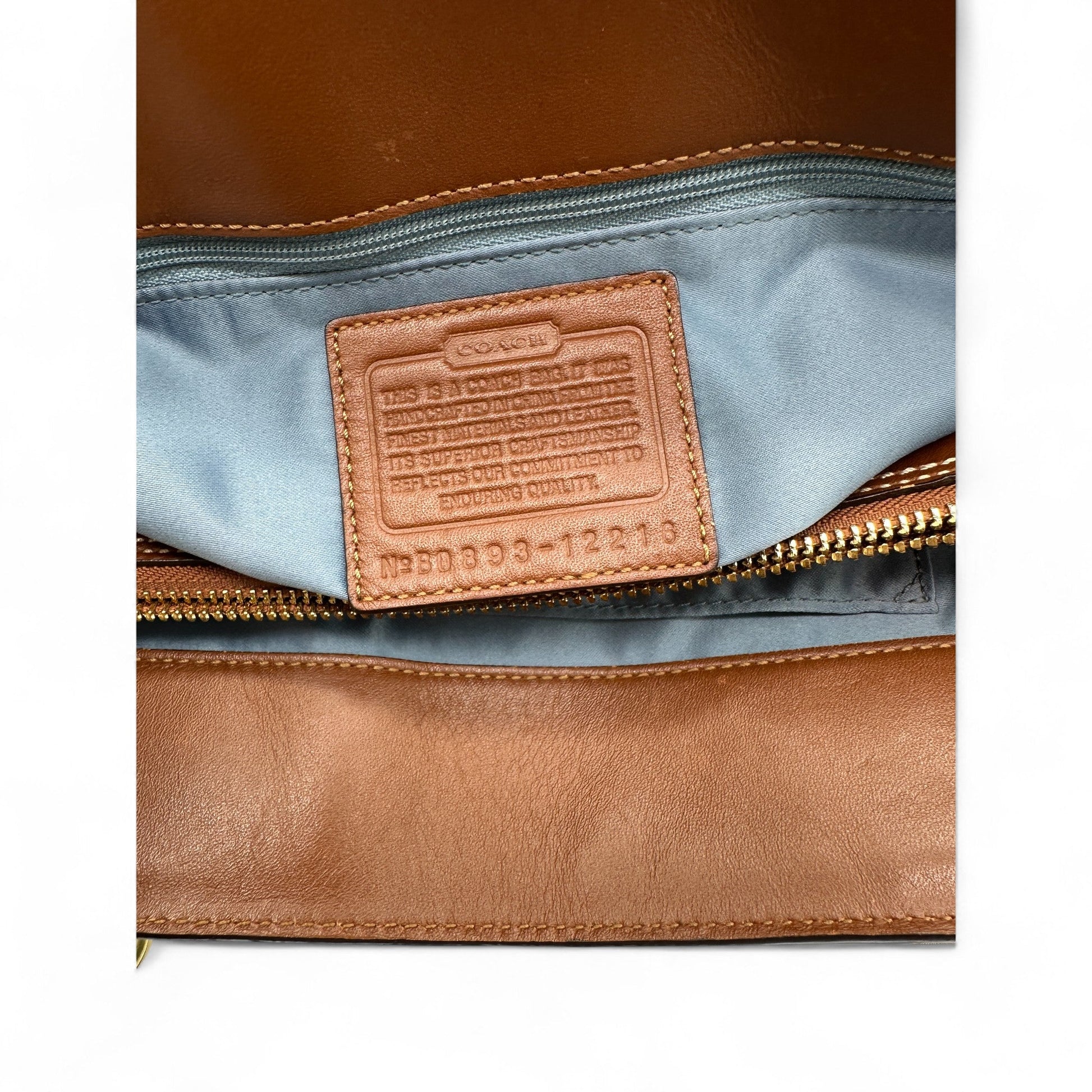 Vintage Coach 12216 Denim Patchwork Turnlock handbag - Thanks it's Vintage