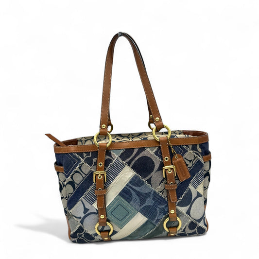 Vintage Coach 12217 Denim Patchwork Tote Shoulder Bag - Thanks it's Vintage
