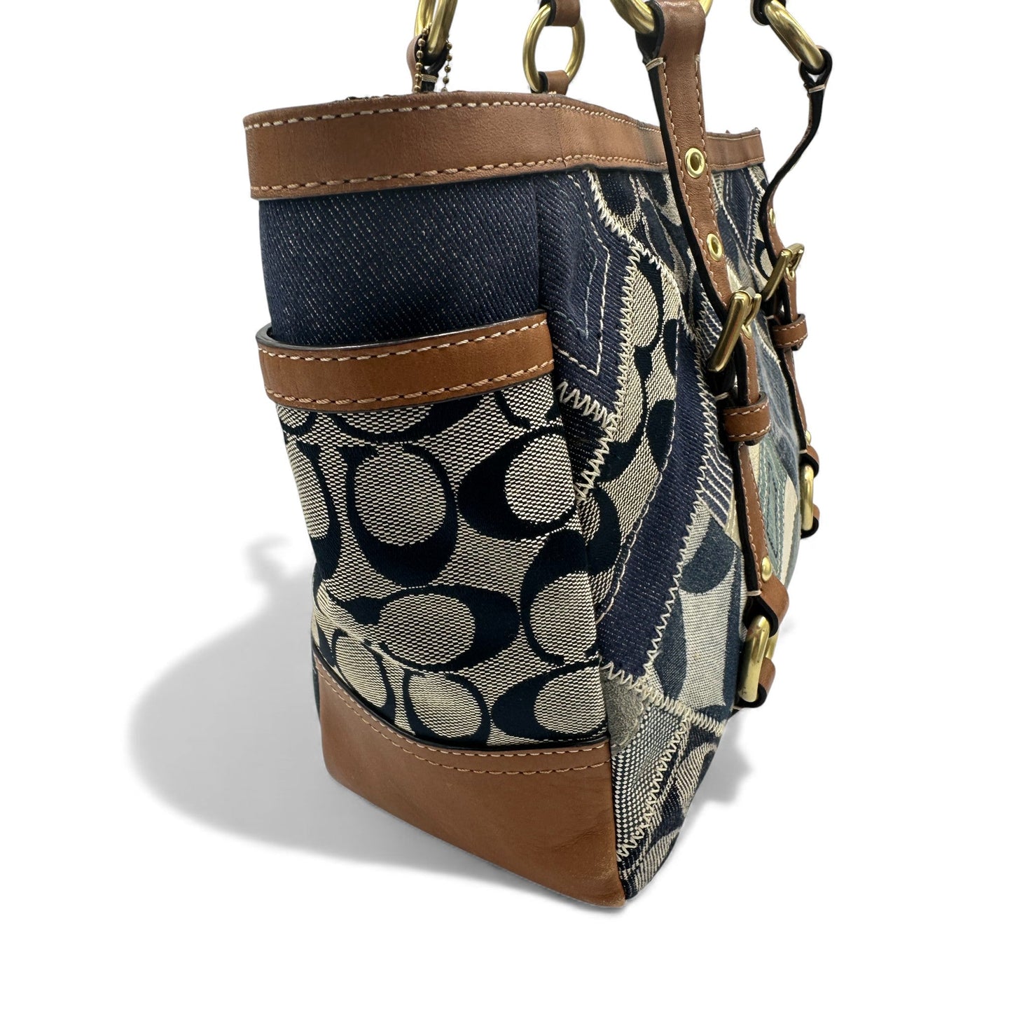 Vintage Coach 12217 Denim Patchwork Tote Shoulder Bag - Thanks it's Vintage