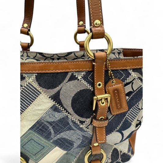 Vintage Coach 12217 Denim Patchwork Tote Shoulder Bag - Thanks it's Vintage