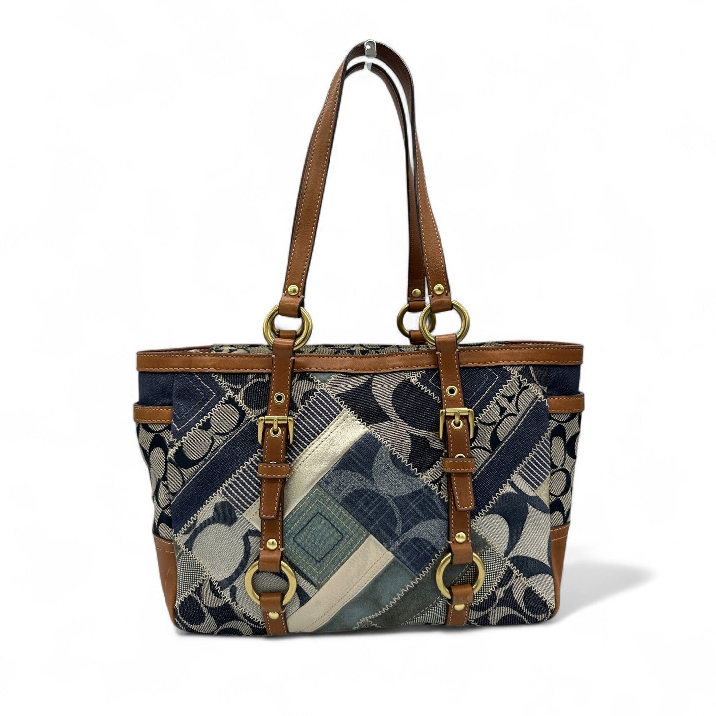 Vintage Coach 12217 Denim Patchwork Tote Shoulder Bag - Thanks it's Vintage