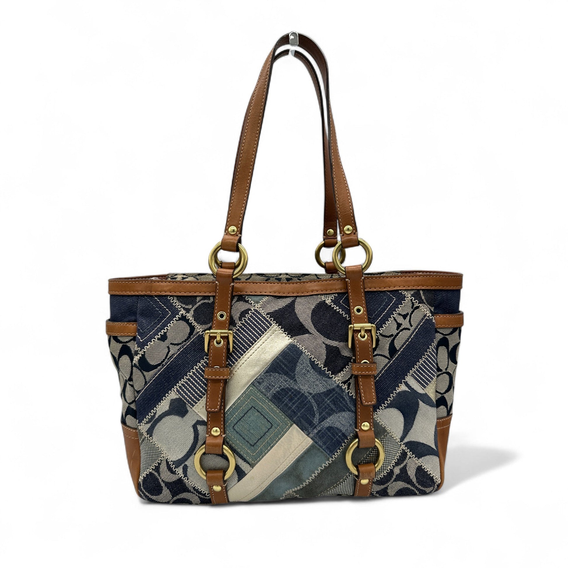 Vintage Coach 12217 Denim Patchwork Tote Shoulder Bag - Thanks it's Vintage