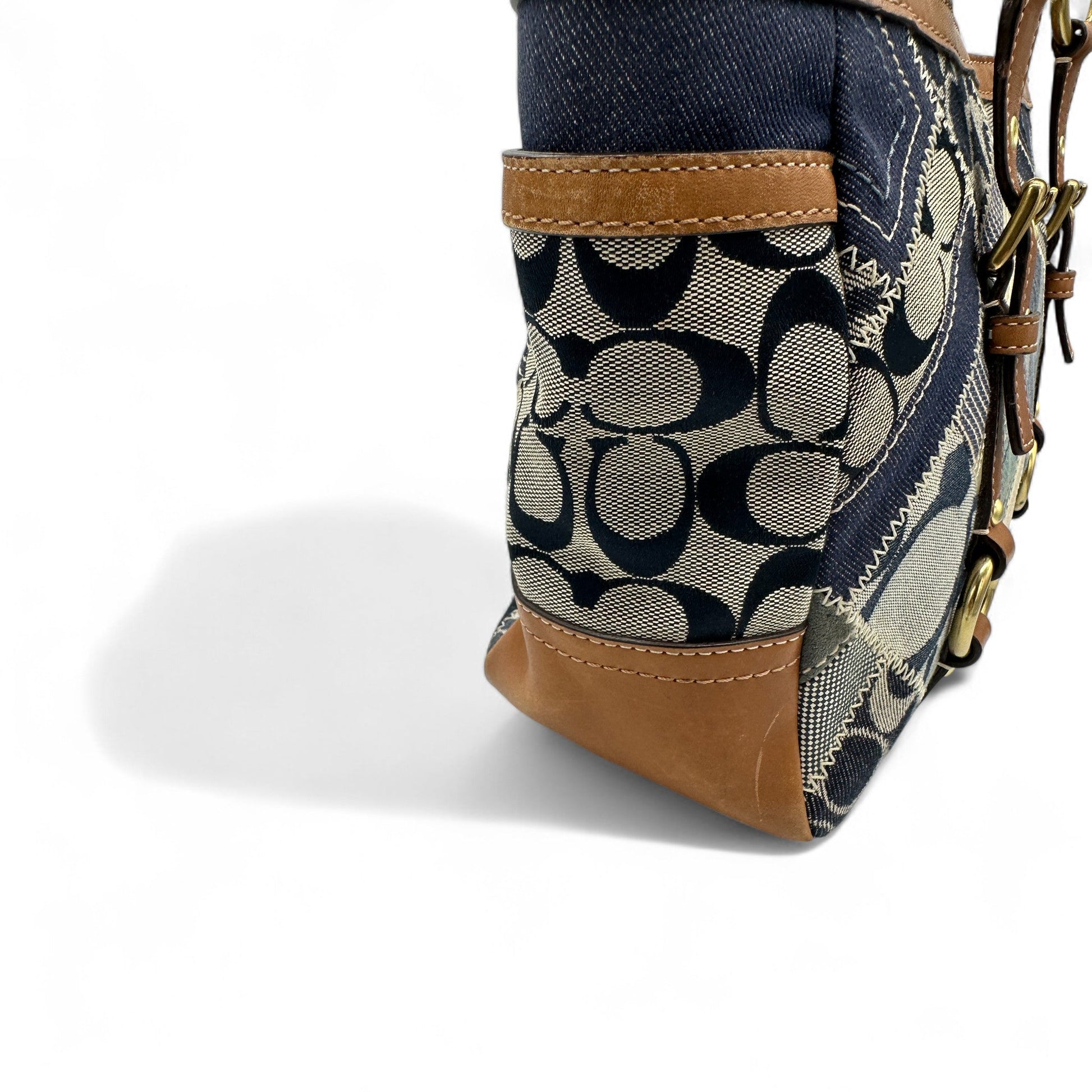 Vintage Coach 12217 Denim Patchwork Tote Shoulder Bag - Thanks it's Vintage