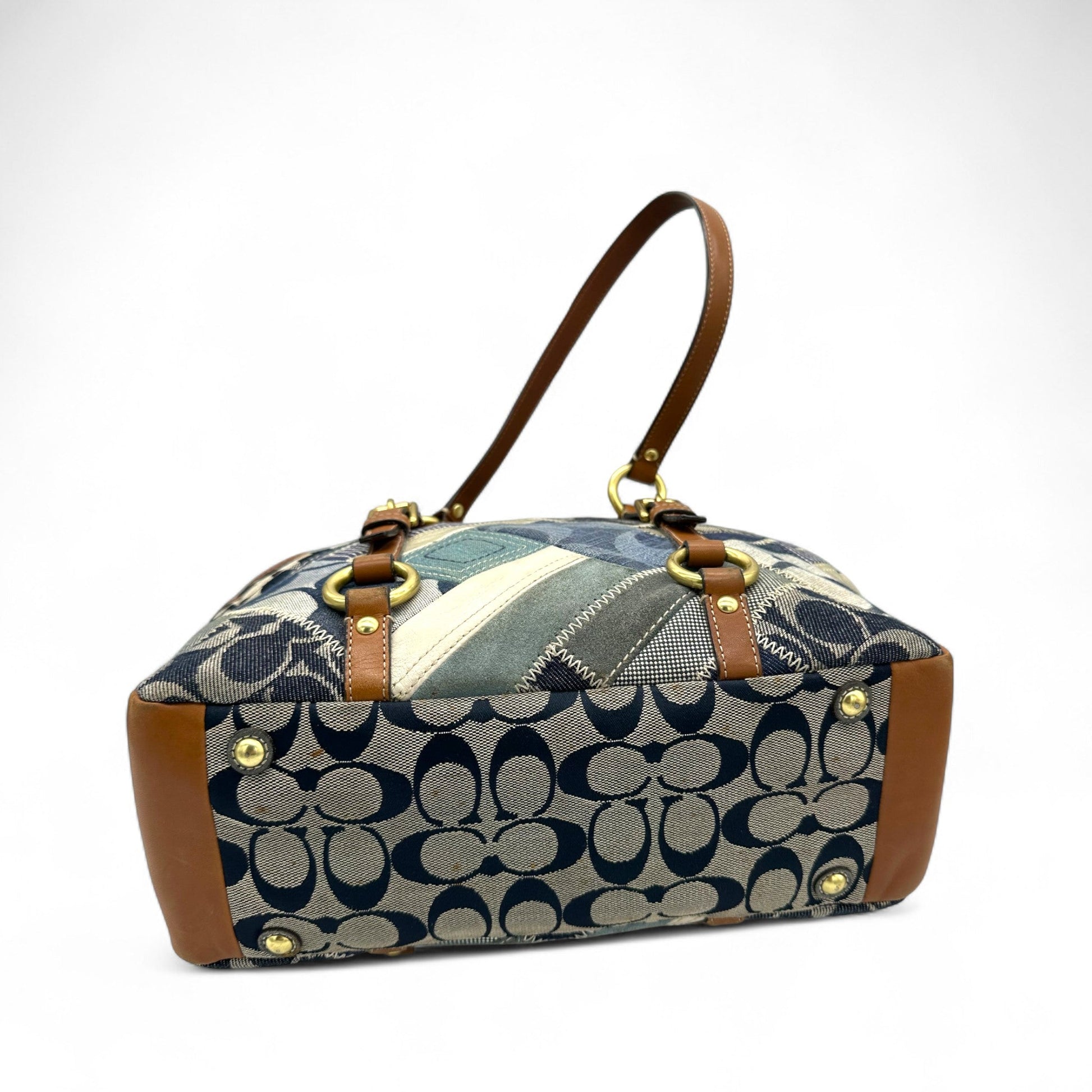 Vintage Coach 12217 Denim Patchwork Tote Shoulder Bag - Thanks it's Vintage