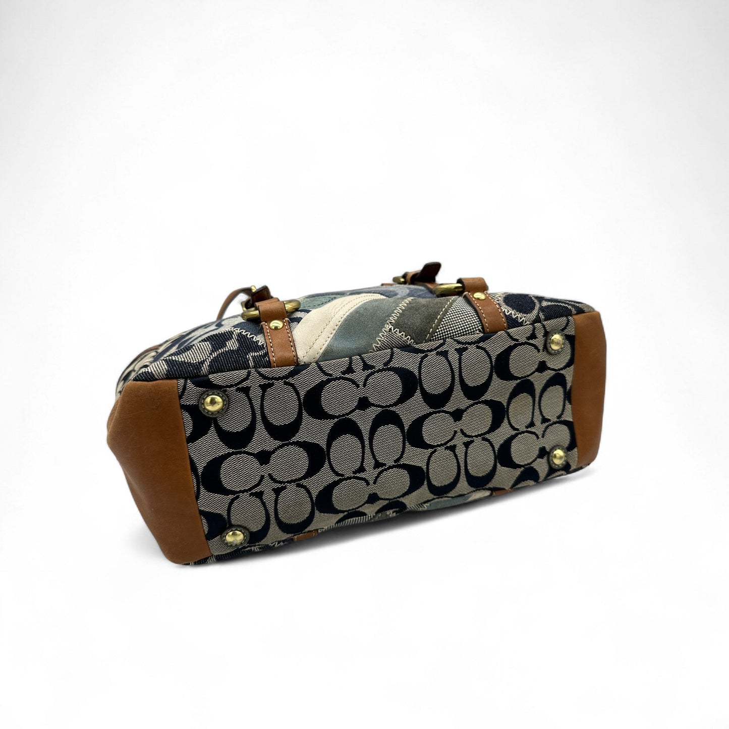 Vintage Coach 12217 Denim Patchwork Tote Shoulder Bag - Thanks it's Vintage