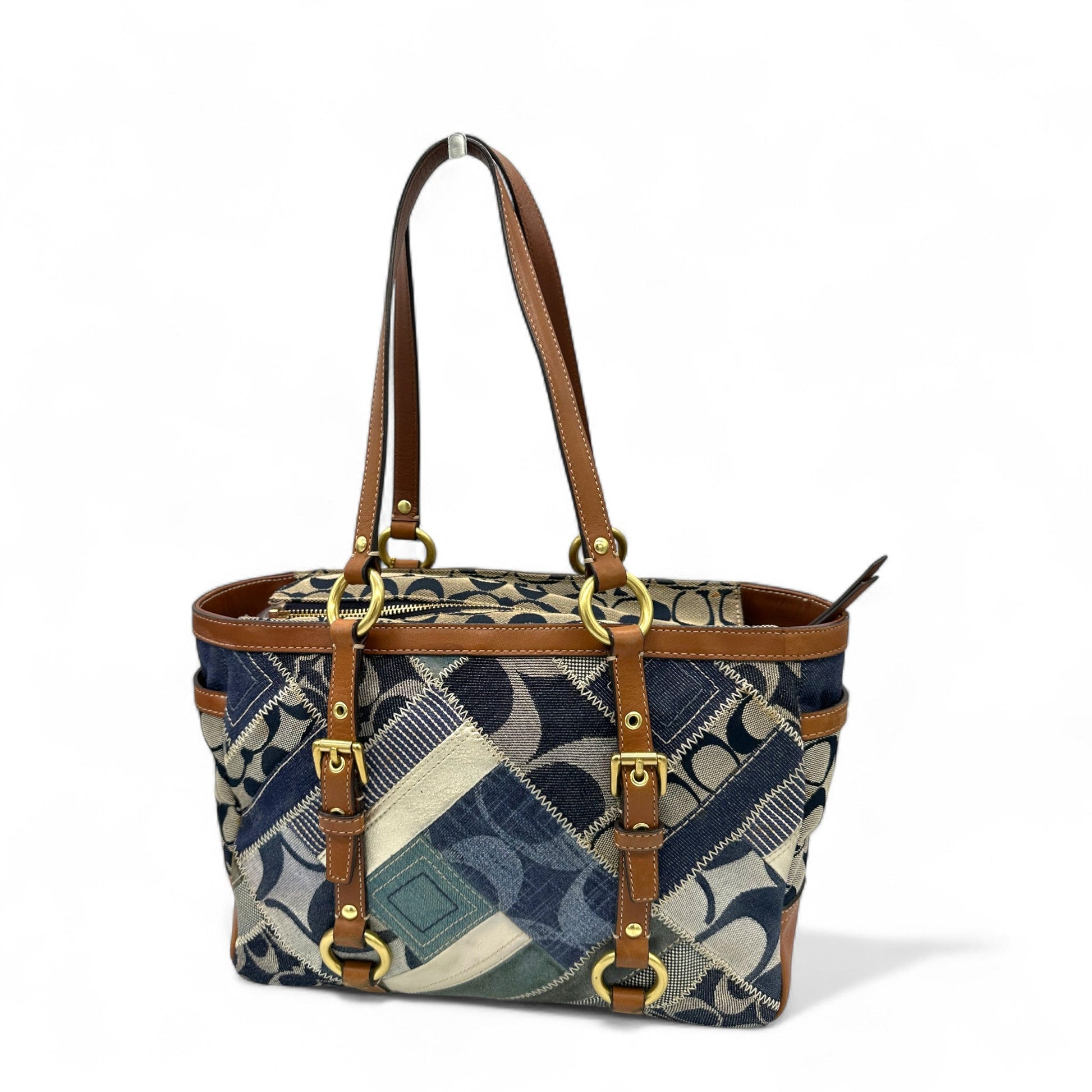 Vintage Coach 12217 Denim Patchwork Tote Shoulder Bag - Thanks it's Vintage