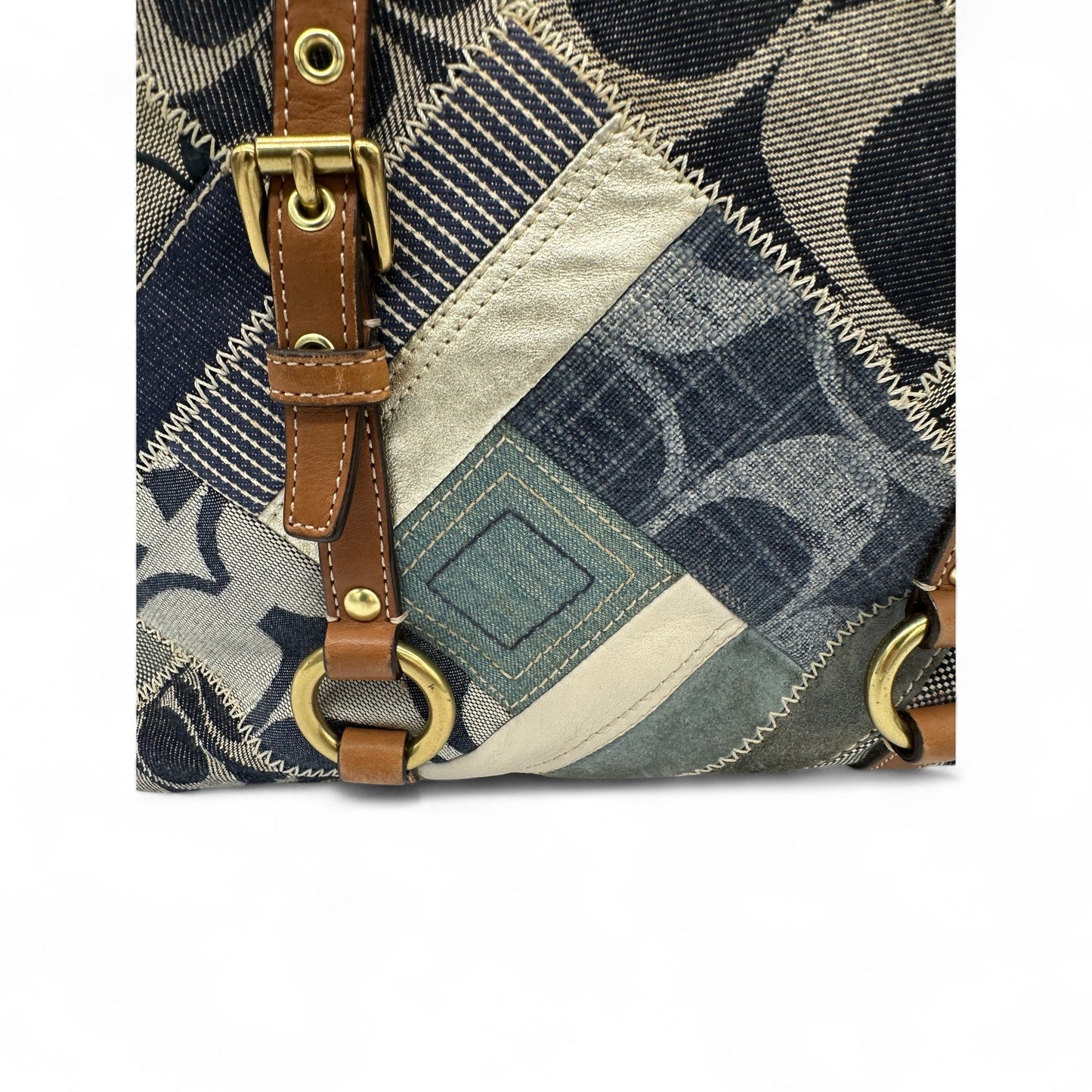 Vintage Coach 12217 Denim Patchwork Tote Shoulder Bag - Thanks it's Vintage